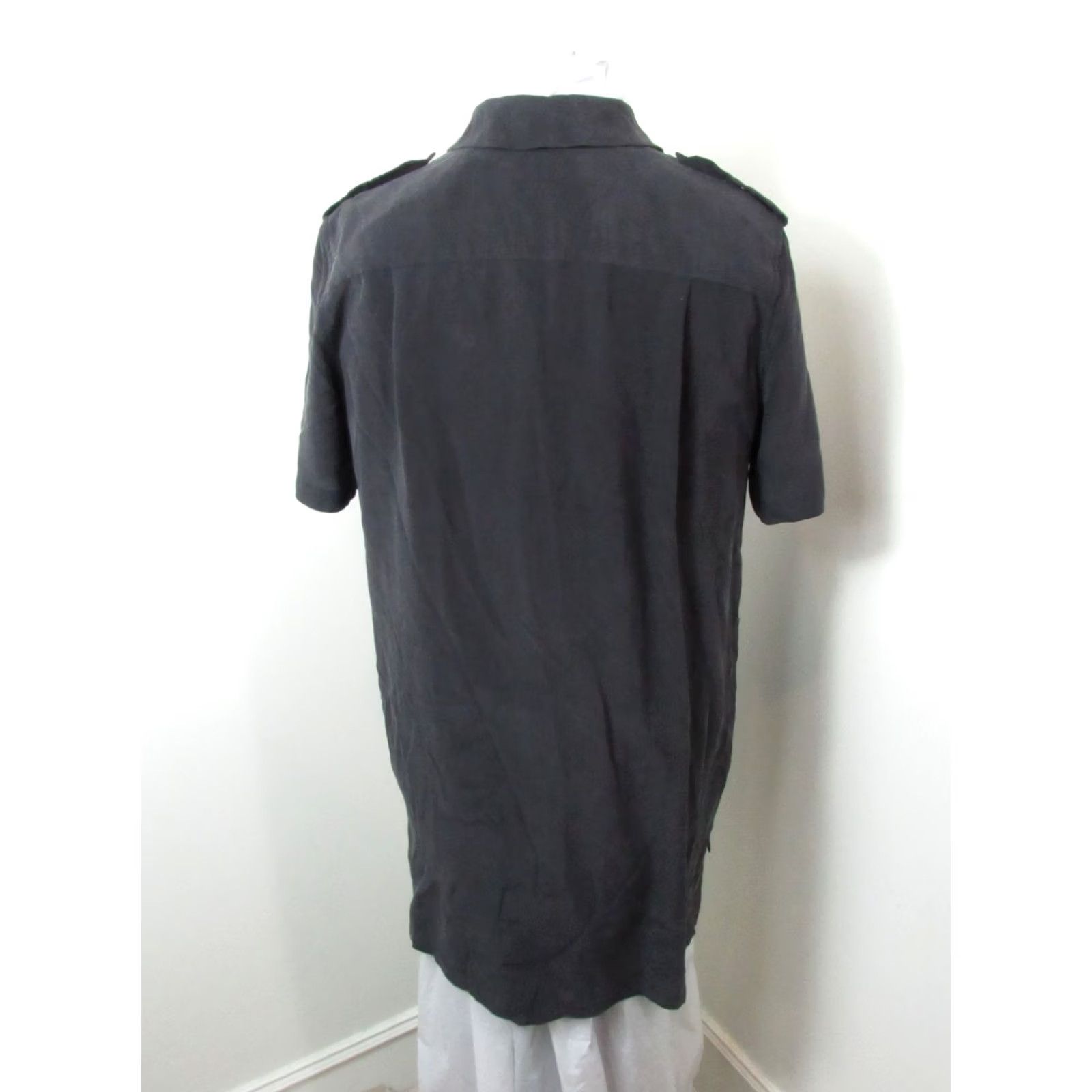 Equipment Equipment Femme Silk Shirt Size Medium Black Button-Up Casual Business Women Shirt Size M / US 6-8 / IT 42-44 - 4 Thumbnail