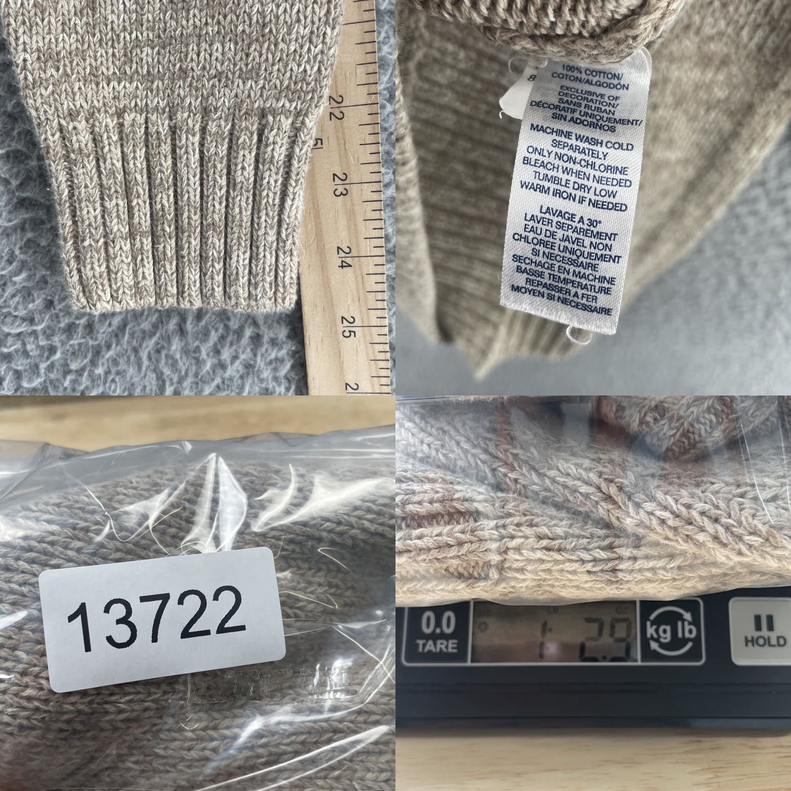 Chaps Chaps Henley Sweater Men's Small Beige Elbow Patch Fisherman Grandpa Preppy Golf Size US S / EU 44-46 / 1 - 8 Thumbnail