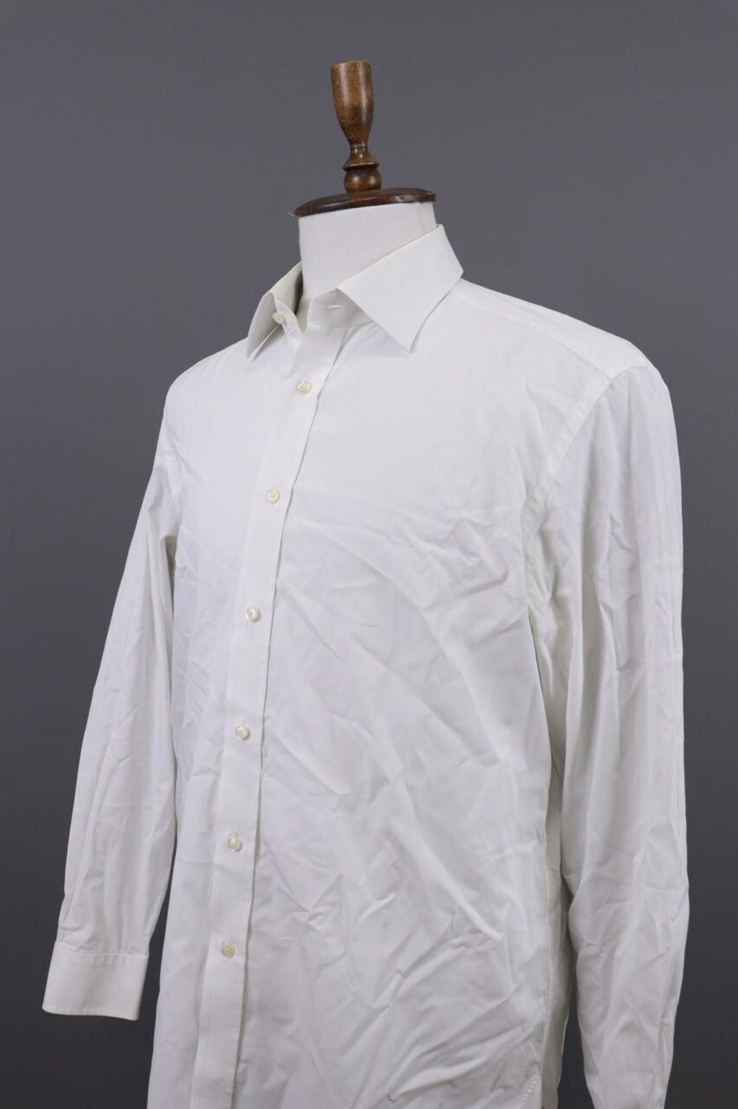 Designer Boggi Milano 2/120' Doppio Ritorto Shirt Size 44 Size US M / EU 48-50 / 2 - 5 Thumbnail