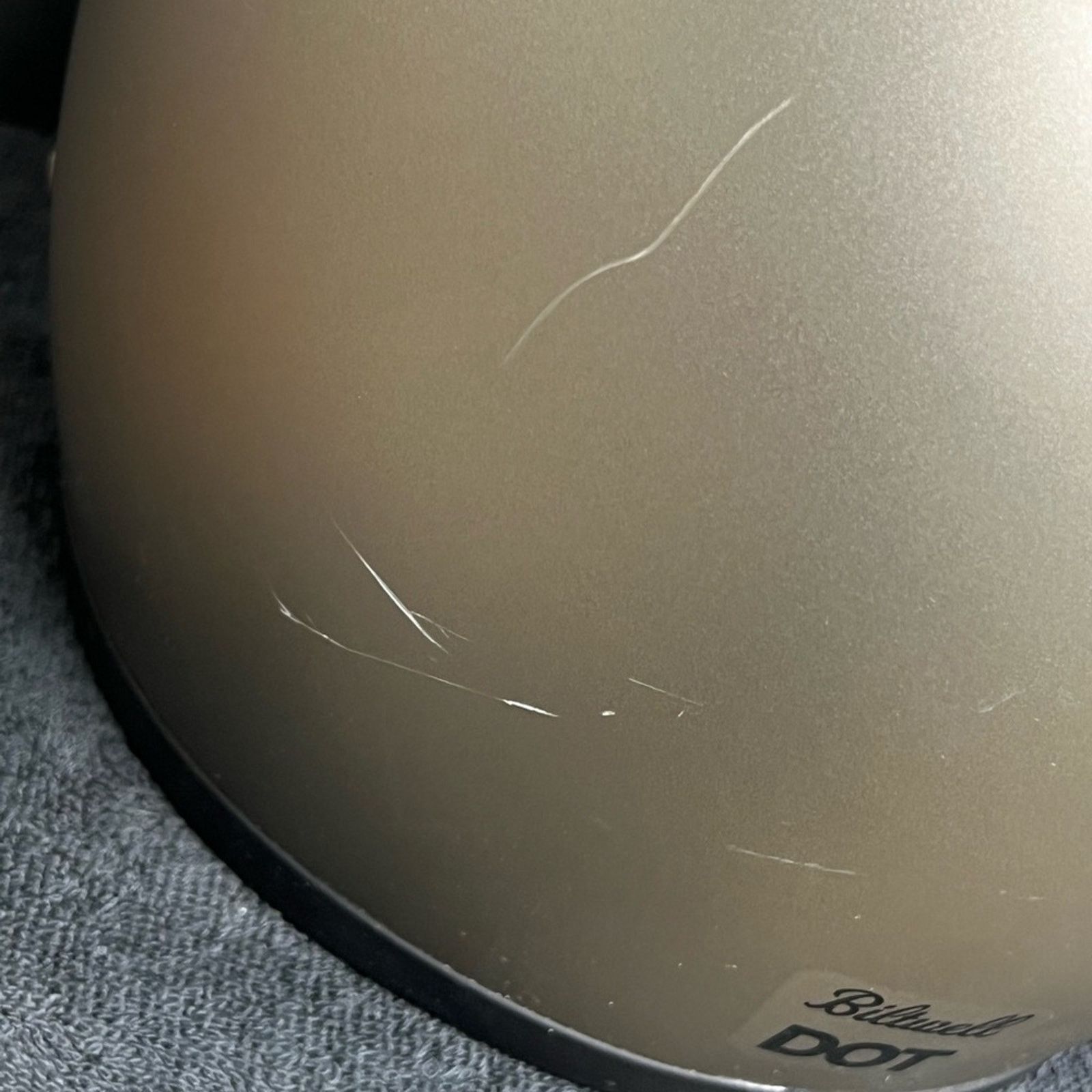 Harley Davidson Biltwell Inc. Bonanza Solid Motorcycle Helmet - Titanium Size ONE SIZE - 5 Thumbnail