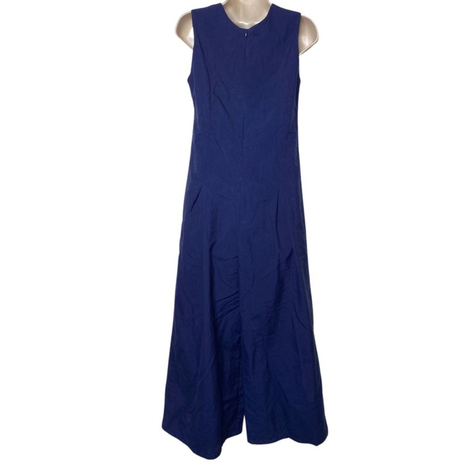 Other Nikki Chasin Nella Jumpsuit Navy Blue Wide Leg Size XS Size 26" / US 2 / IT 38 - 4 Thumbnail