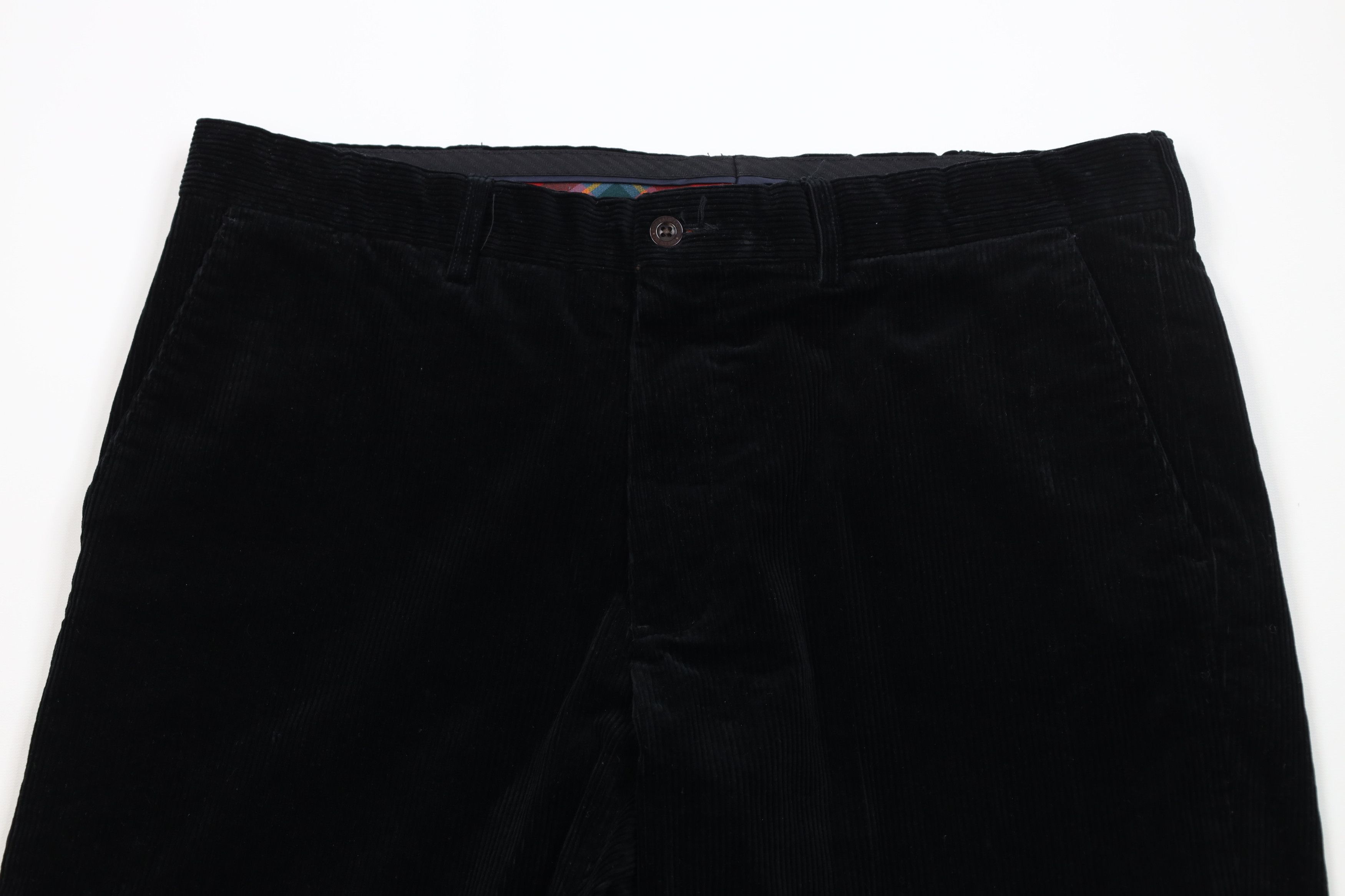 Ralph Lauren Vintage 90s Ralph Lauren Heavy Wide Leg Corduroy Pants Black Size US 36 / EU 52 - 2 Thumbnail