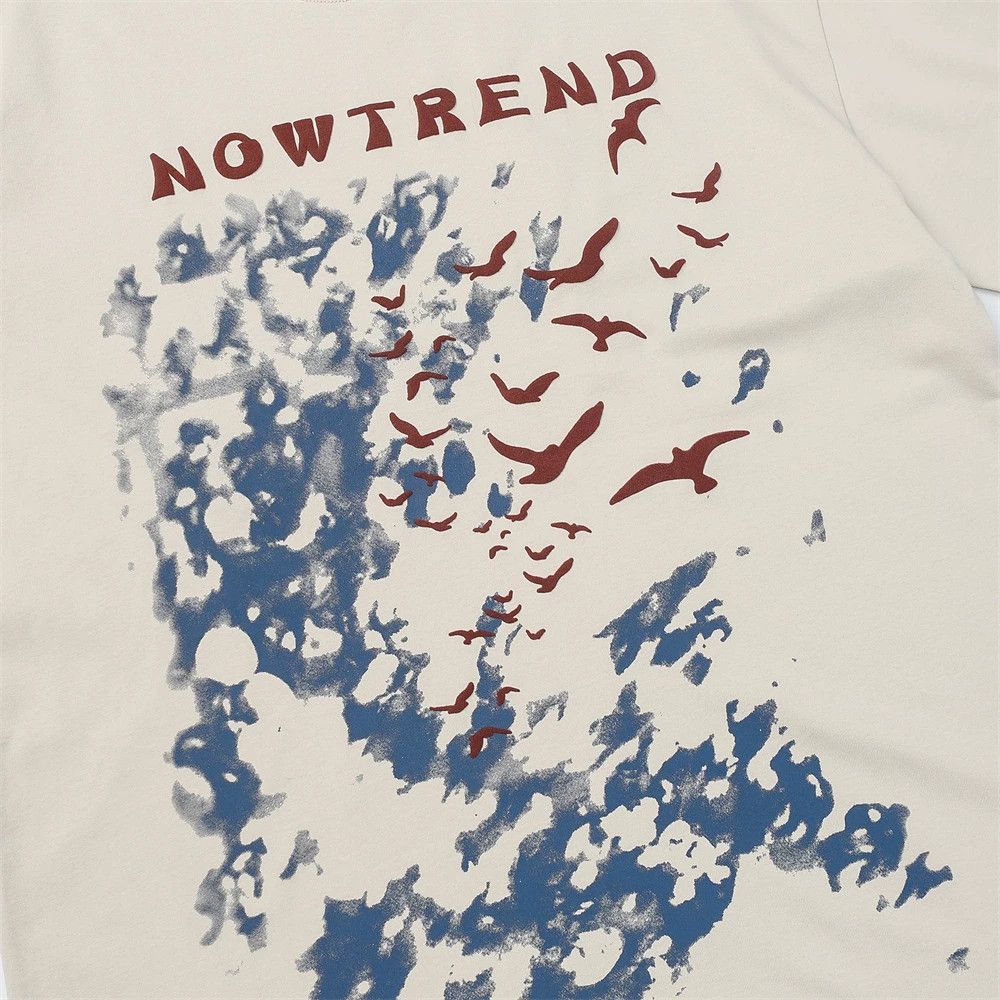 Japanese Brand × Vintage Men's Japanese retro ink-splashed print T-shirt loose casual Size US L / EU 52-54 / 3 - 4 Thumbnail