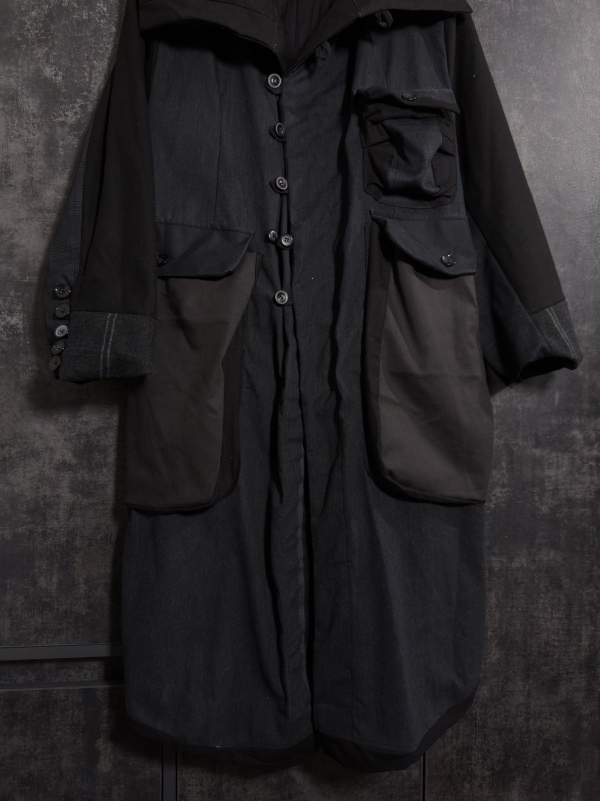 Tornado Mart Archive Tornado Mart Rebuild Coat Yohji Junya Miyake Acronym Size US L / EU 52-54 / 3 - 11 Thumbnail