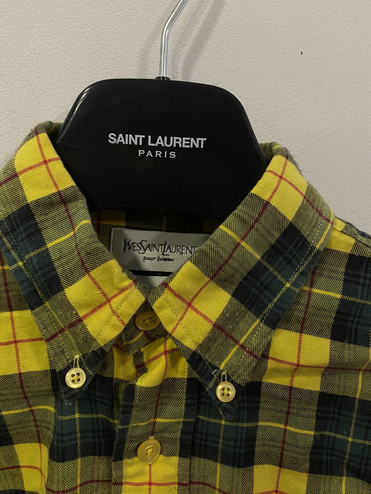 Yves Saint Laurent Plaid YSL Shirt Soft Logo Flannel Shirt Cotton Size US M / EU 48-50 / 2 - 9 Thumbnail
