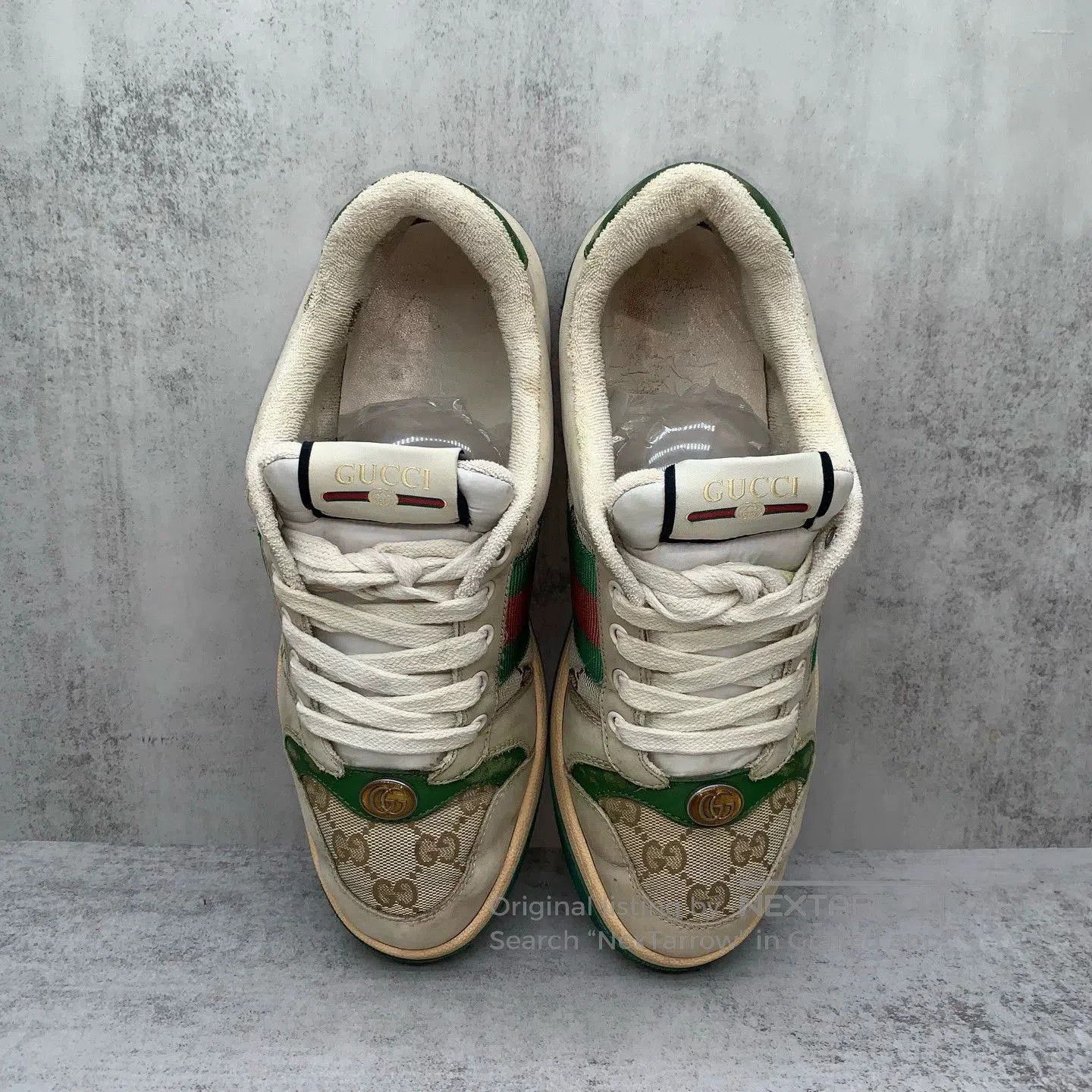 Gucci Gucci White and Green Sneaker Size 4. Size US 9 / EU 42 - 6 Thumbnail