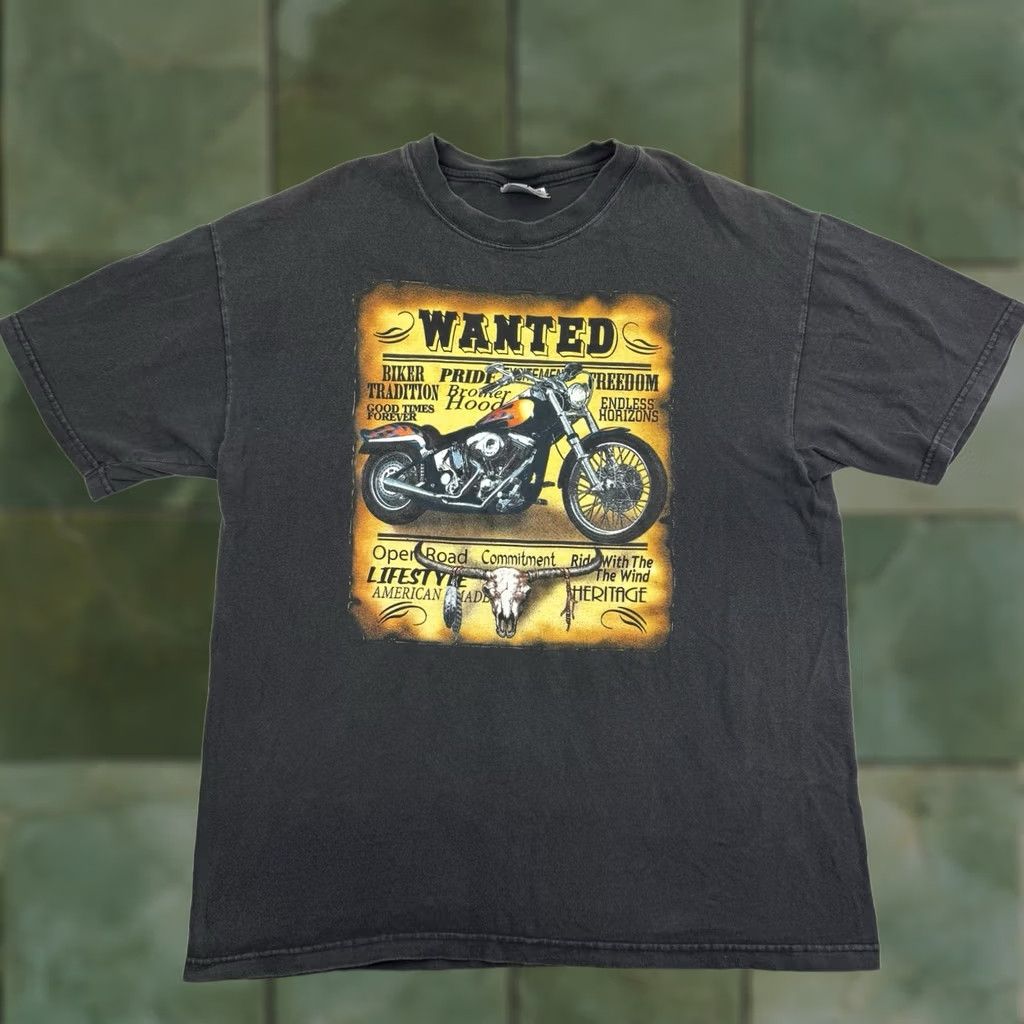 Hanes VINTAGE Hudson T Shirt Adult Large Biker Motorcycle Eagle Grunge Hipster Mens Size US L / EU 52-54 / 3 - 1 Thumbnail