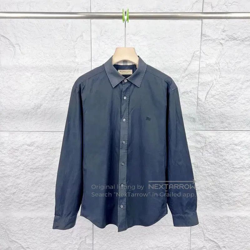 Burberry Burberry Black Cotton Men's Shirt. Size US M / EU 48-50 / 2 - 1 Thumbnail
