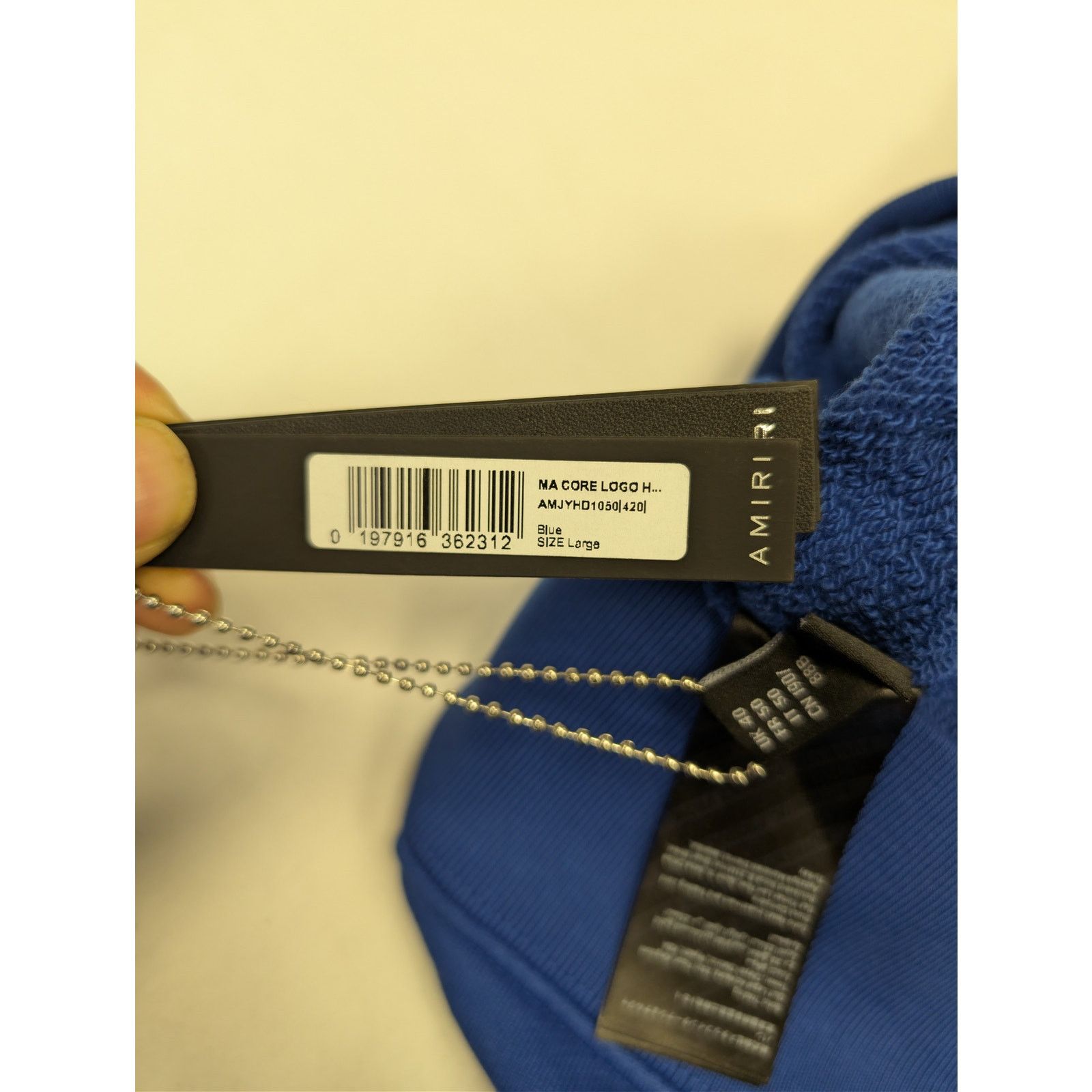 Amiri o1rshd1 MA Core Logo Hoodie in Blue Size US L / EU 52-54 / 3 - 22 Thumbnail