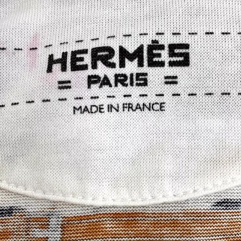 Hermes Hermes Cartoon Print Cotton Short Sleeve TShirt-2506 Size XXS / US 00 / IT 34 - 5 Thumbnail