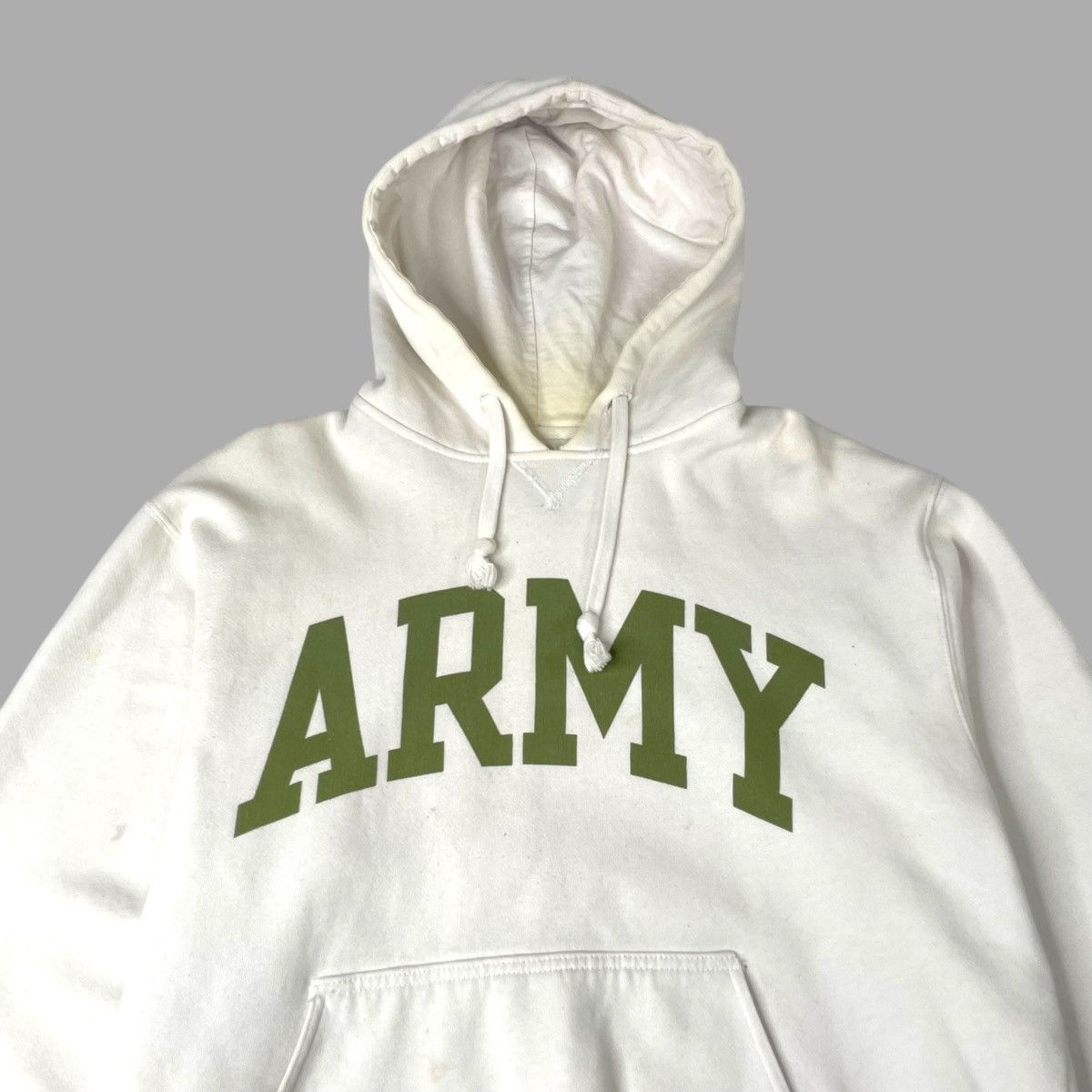 Vintage Vintage Y2K army script logo hoodie Size US S / EU 44-46 / 1 - 3 Thumbnail