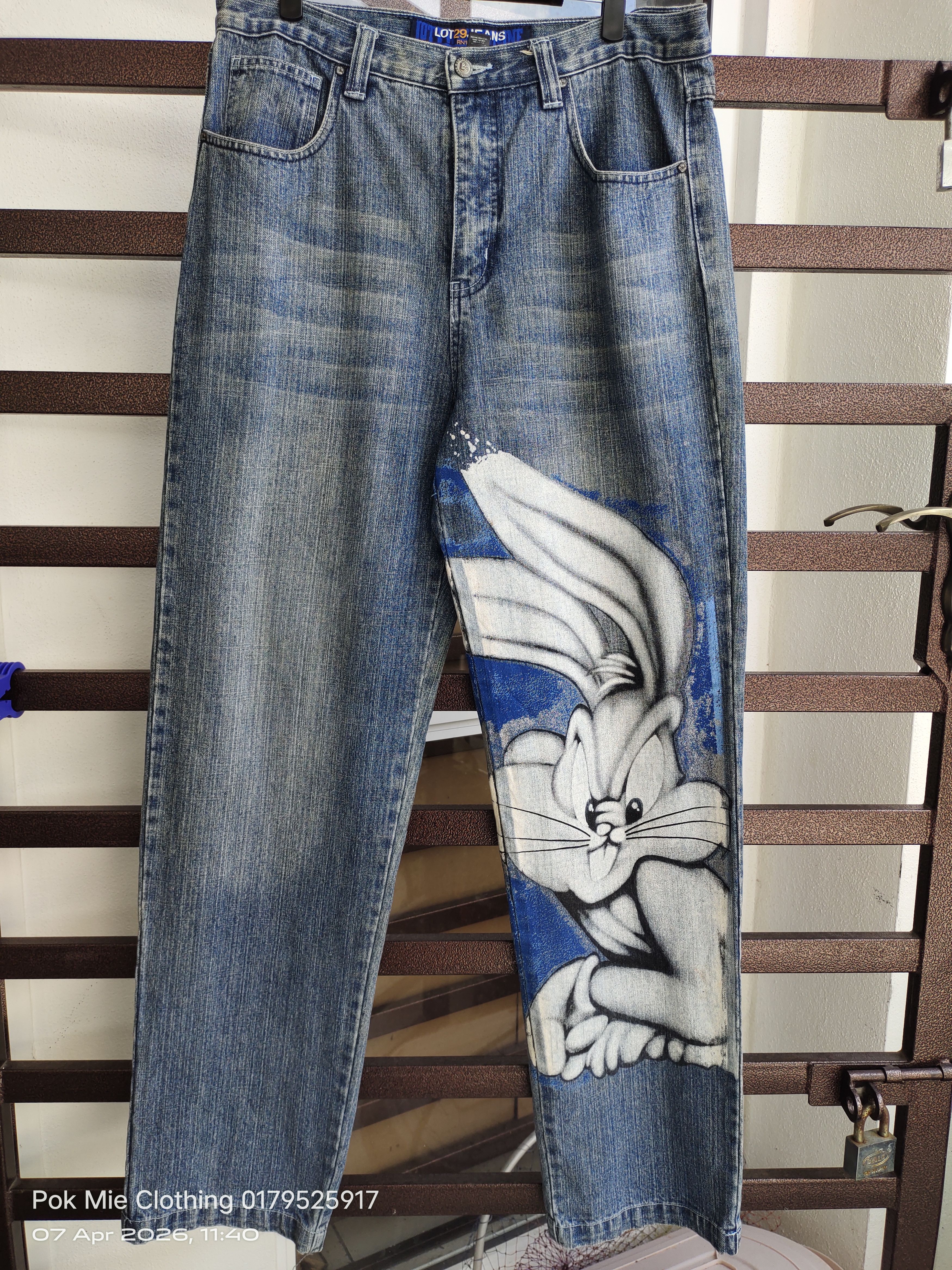 Warner Bros Lot 29 X Looney Tunes Jeans Size US 34 / EU 50 - 1 Thumbnail