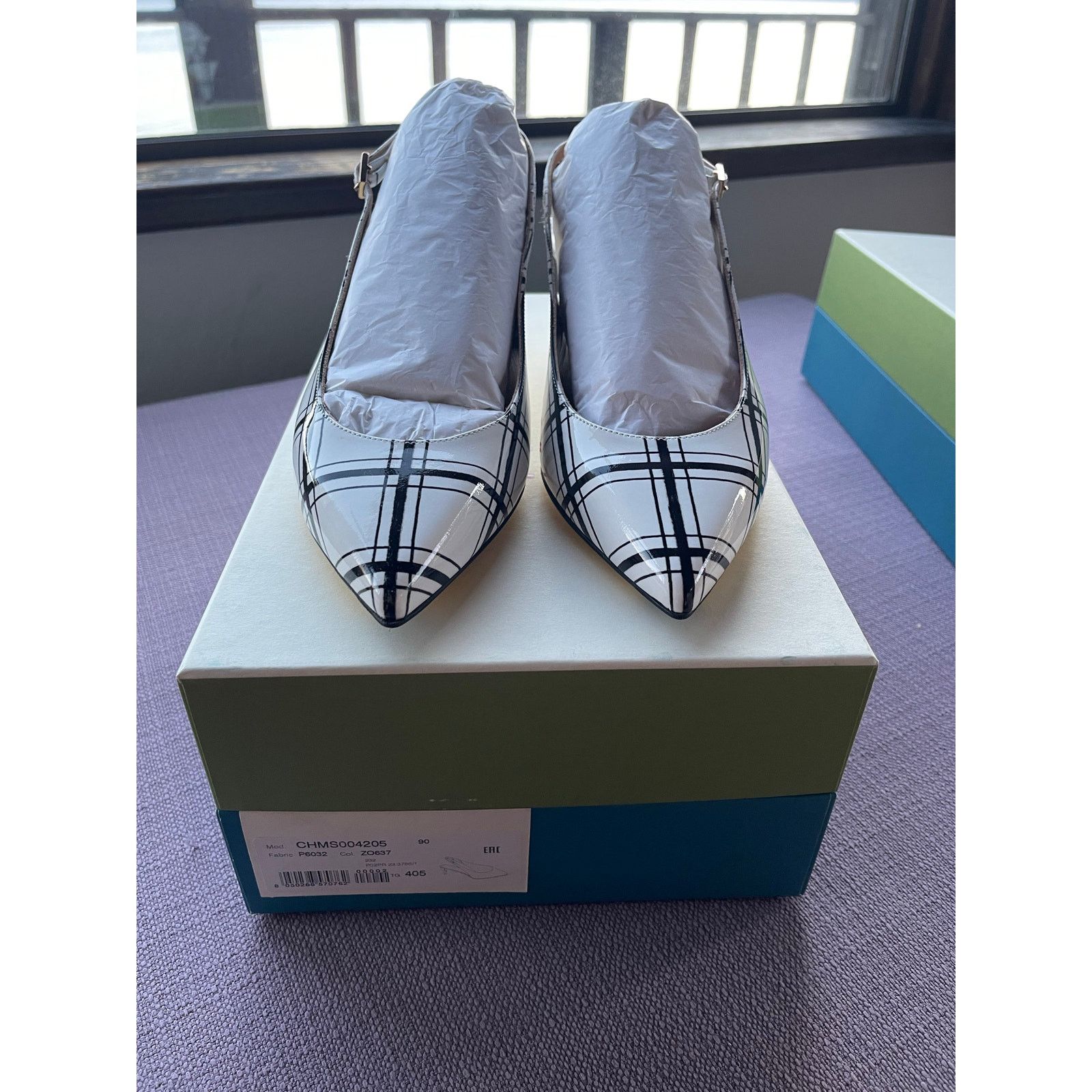 Marni Marni Rhythm Slingback in White/black, NWT size 40.5 RUNWAY Size US 10.5 / IT 40.5 - 4 Thumbnail