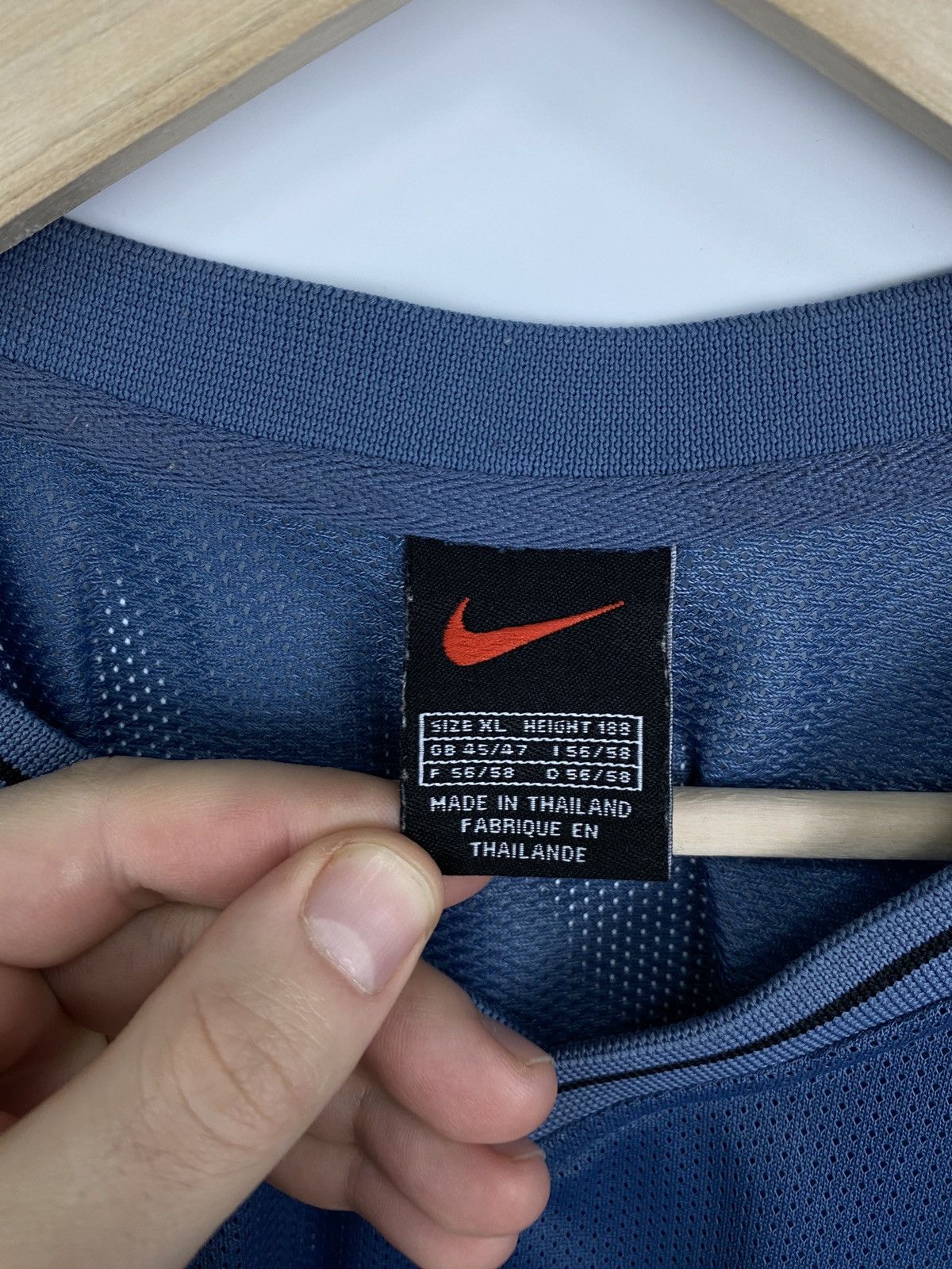 Nike 🏈 Vintage 90s Nike Football Jersey Rugby rare retro hype Y2K Size US XL / EU 56 / 4 - 5 Thumbnail
