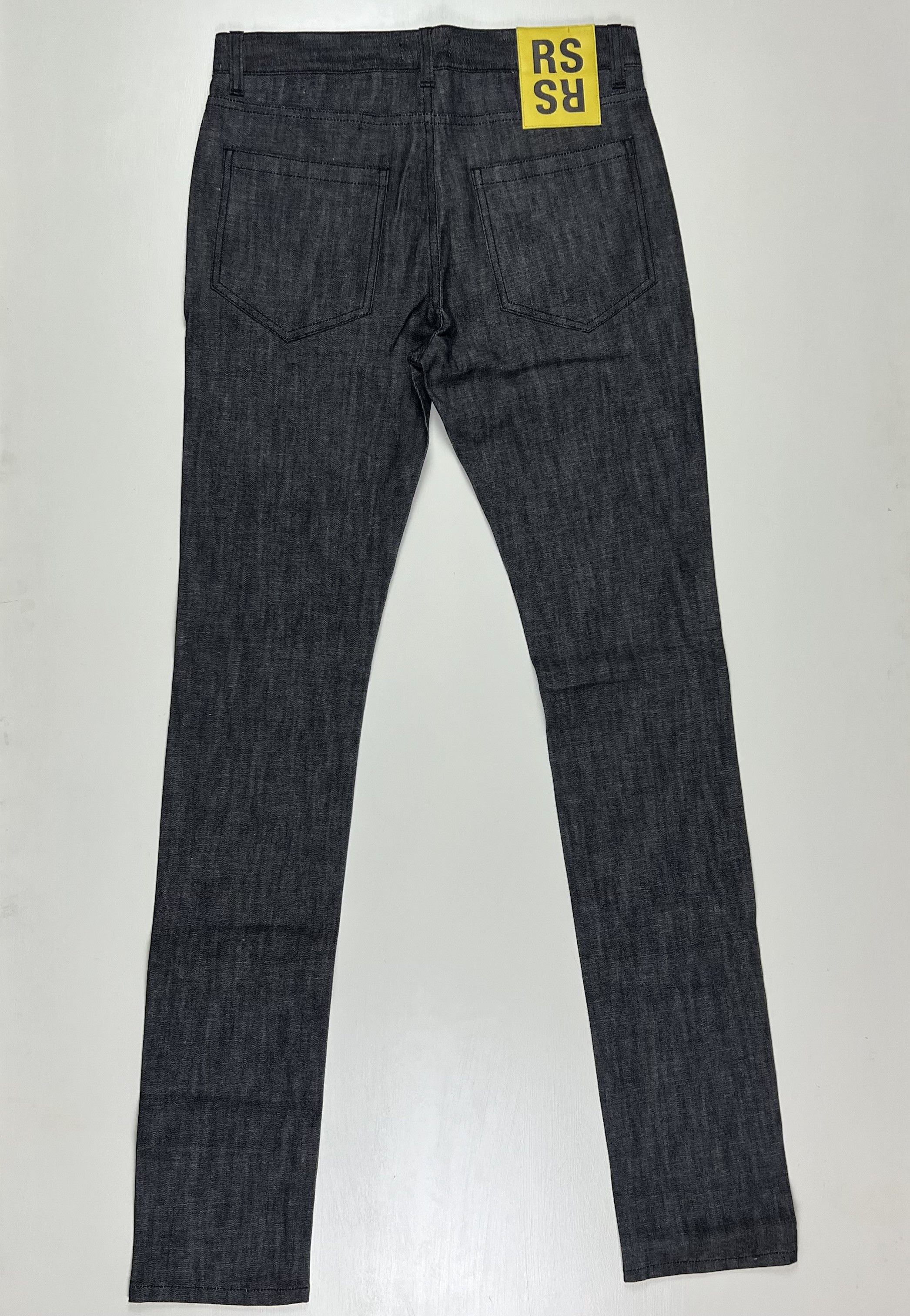 Raf Simons Like New! $789 Logo Patch Stretch Skinny Denim Size US 32 / EU 48 - 4 Thumbnail