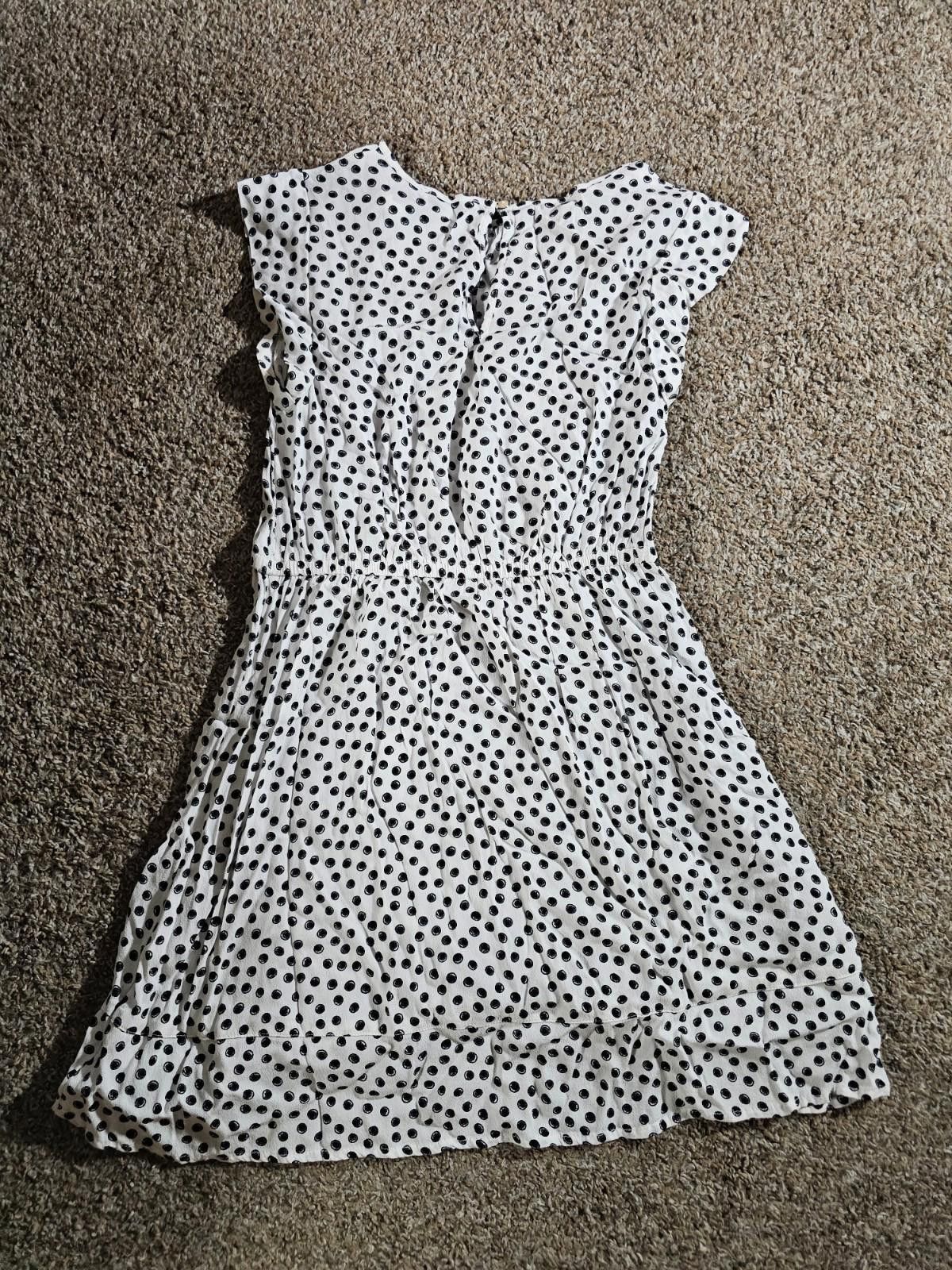 Designer Free Assembly White Polka Dot Circle Dress Small Size S / US 4 / IT 40 - 5 Thumbnail