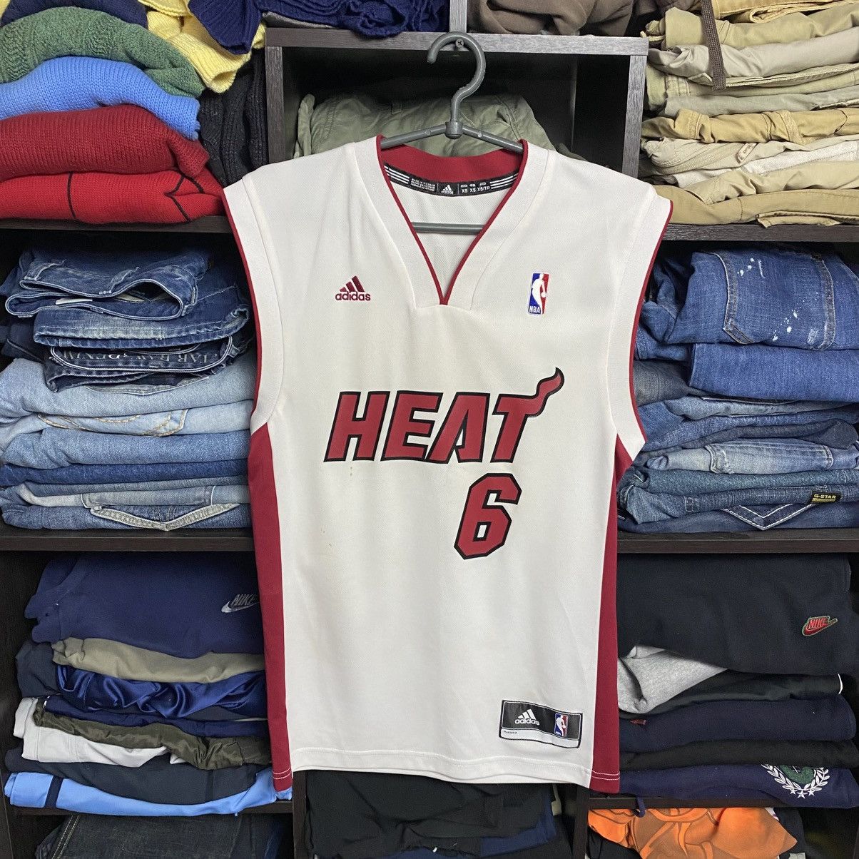 Adidas Vintage Adidas NBA Lebron James 6 player 2014 jersey Size US XS / EU 42 / 0 - 1 Thumbnail