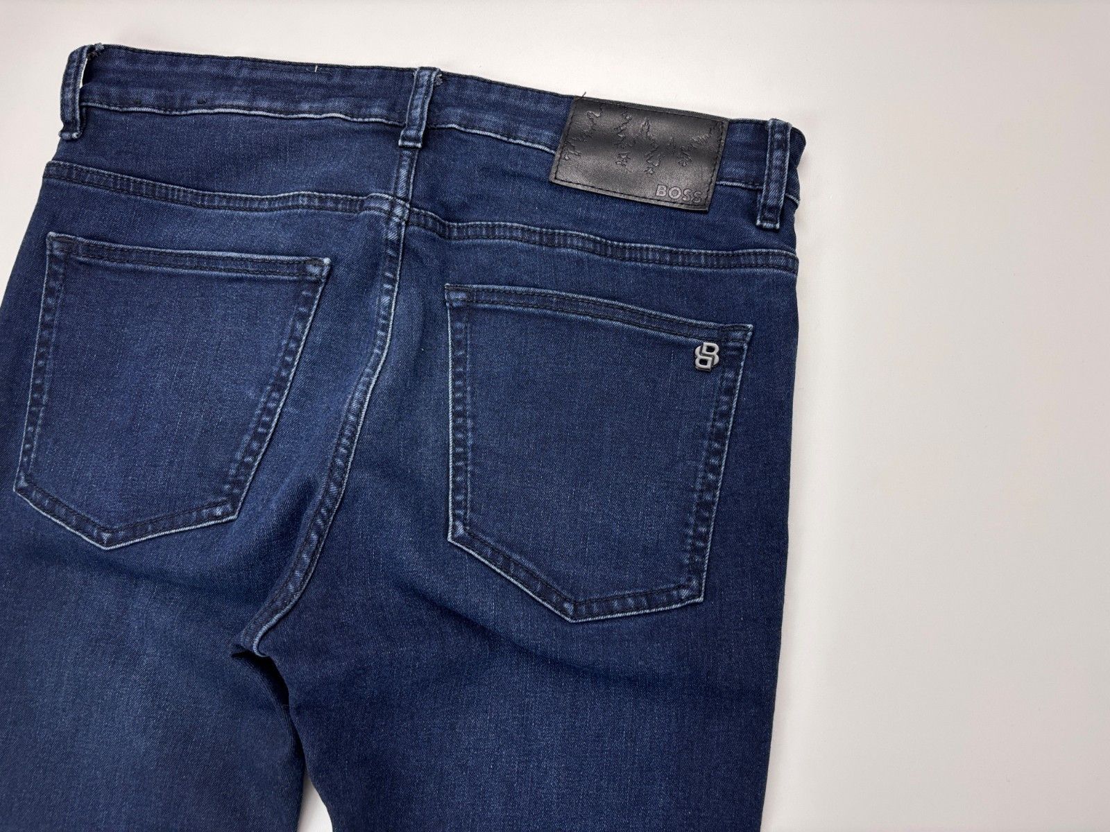 Hugo Boss Mens Hugo Boss Delaware Slim Fit Jeans Stretch Blue 31x32 Size US 31 - 6 Thumbnail