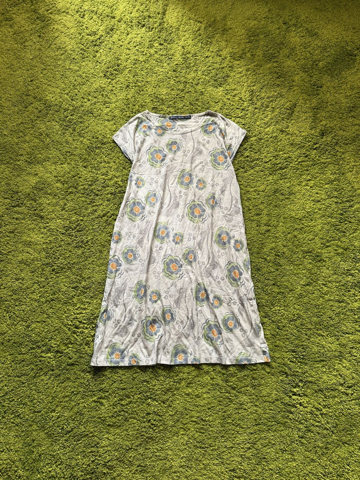 Designer Gudrun Sjoden avant Garde floral pattern dress Size S / US 4 / IT 40 - 1 Thumbnail