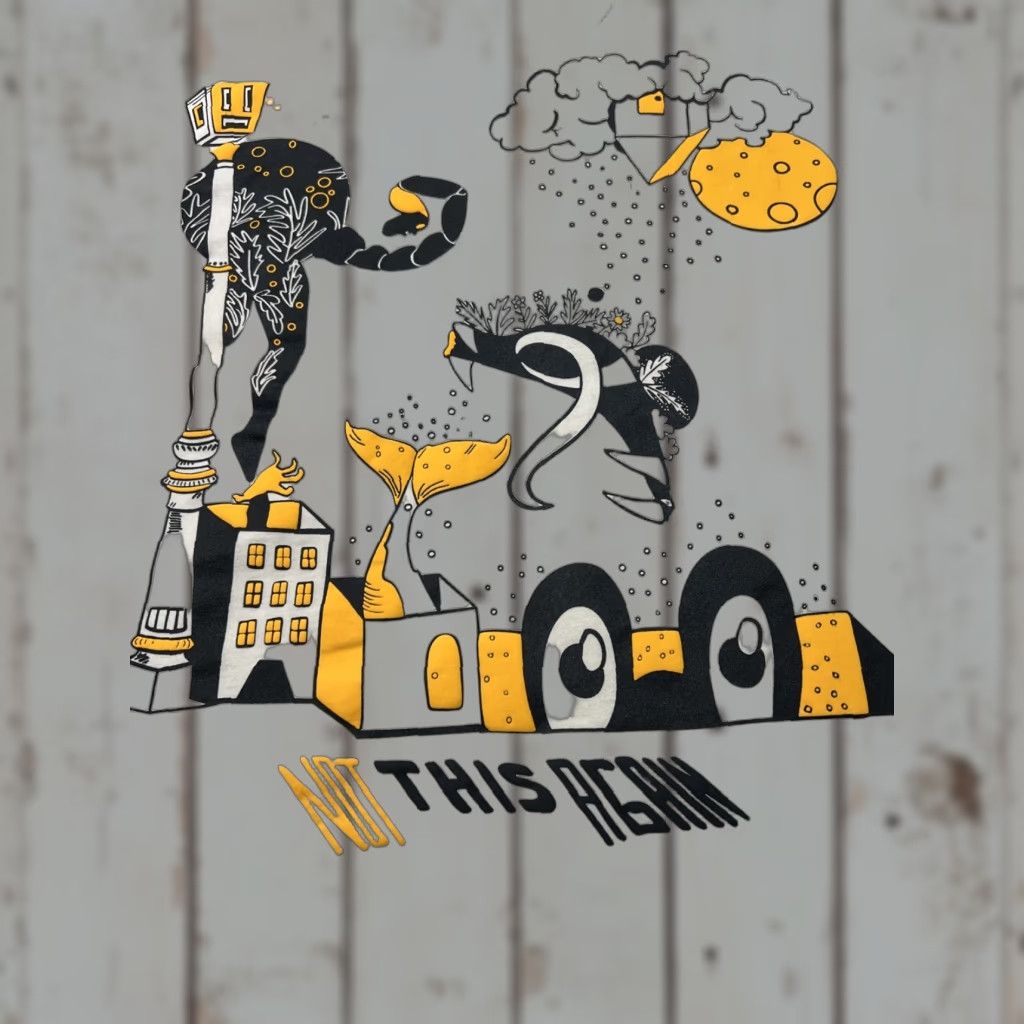 Denime Denim & Flower T-Shirt Yellow Short Sleeve XL Men Denim & Flower Not This Again Ricky Singh Flower Graphic 90s? Size US XL / EU 56 / 4 - 1 Thumbnail
