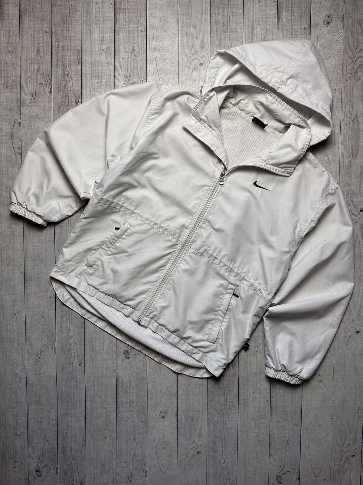 Nike × Vintage Vintage Nike jacket white logo size M/L Size US M / EU 48-50 / 2 - 1 Thumbnail
