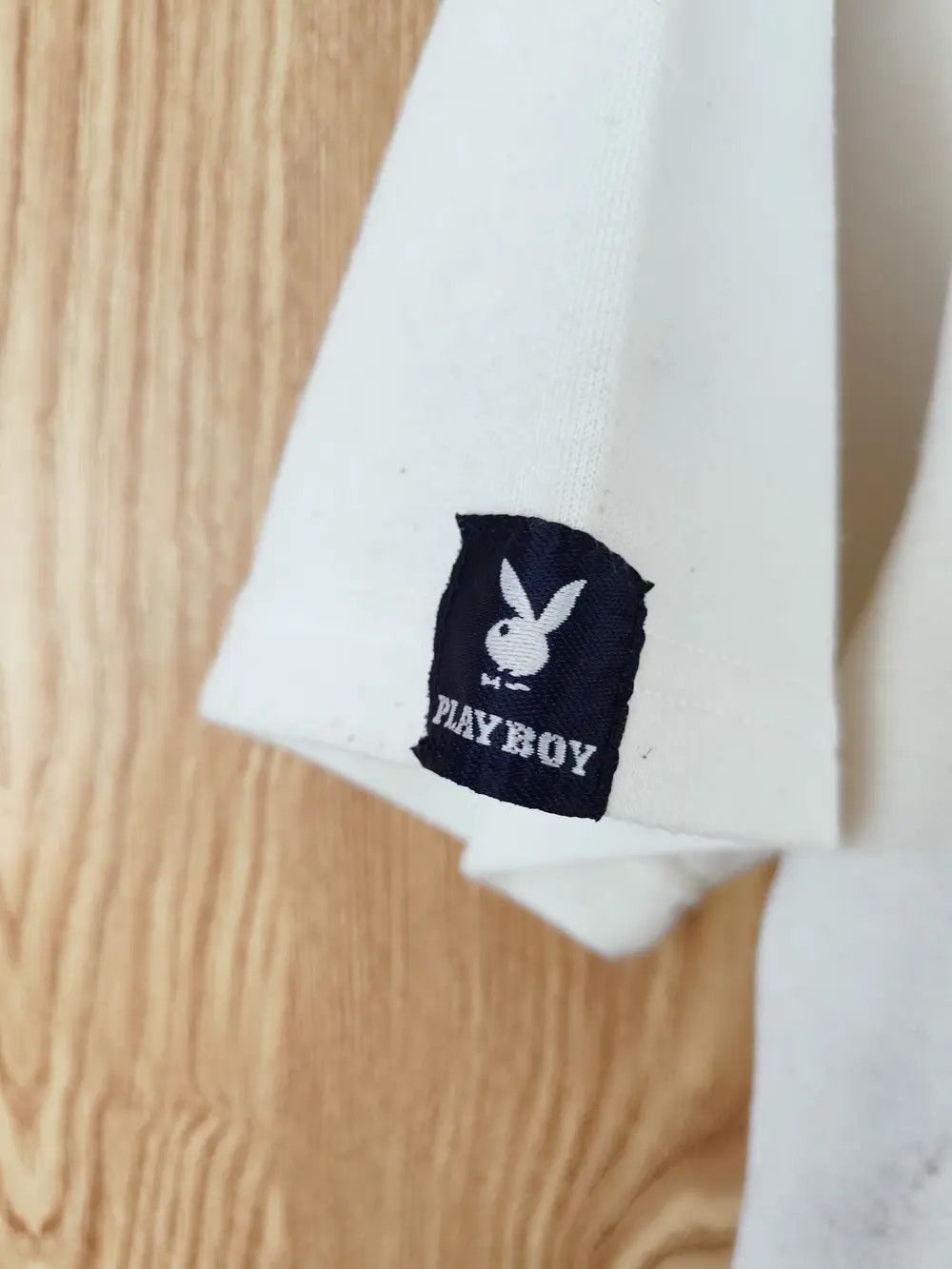 Playboy Playboy vintage White Short Sleeve T-shirts #W590 Size US L / EU 52-54 / 3 - 12 Thumbnail
