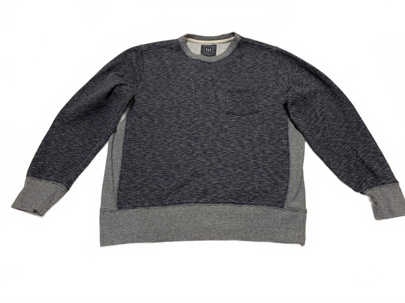 Gap GAP Men's Size Large Dark & Light Gray Crew Neck Sweatshirt Size US L / EU 52-54 / 3 - 1 Thumbnail