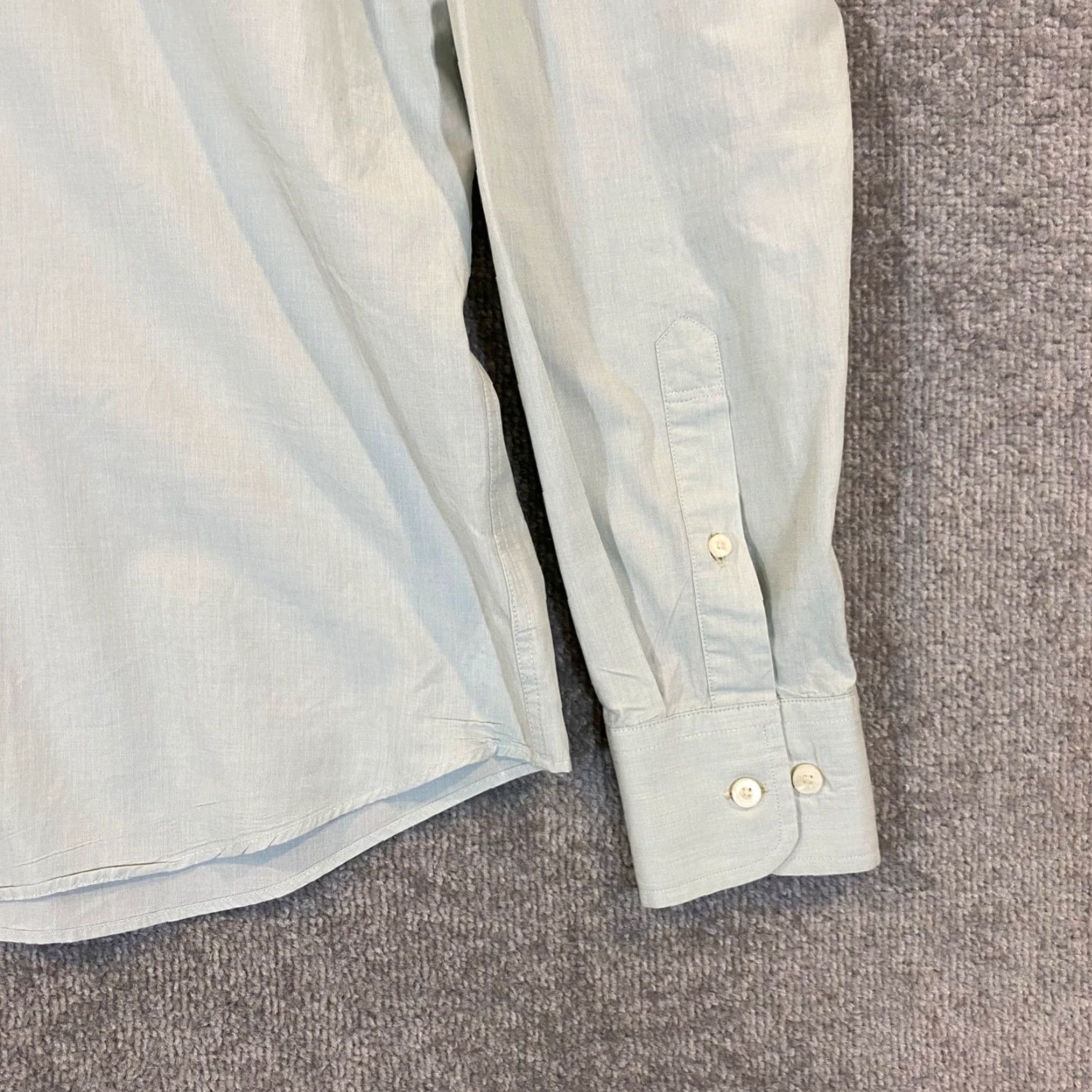 UNTUCKit UNTUCKit Shirt Mens L Slim Light Seafood Green Button-Down Cotton Dress Top L/S Shirt Size US L / EU 52-54 / 3 - 4 Thumbnail