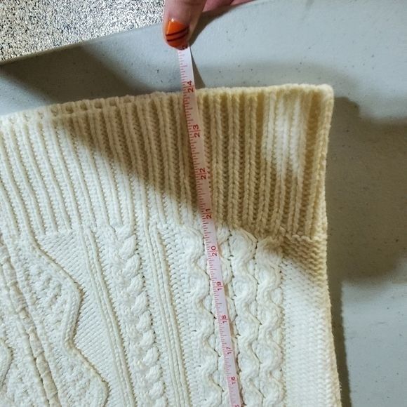 Eddie Bauer Eddie Bauer Heavy Knitted Cream/Winter White LS Zippered Sz Size M / US 6-8 / IT 42-44 - 10 Thumbnail