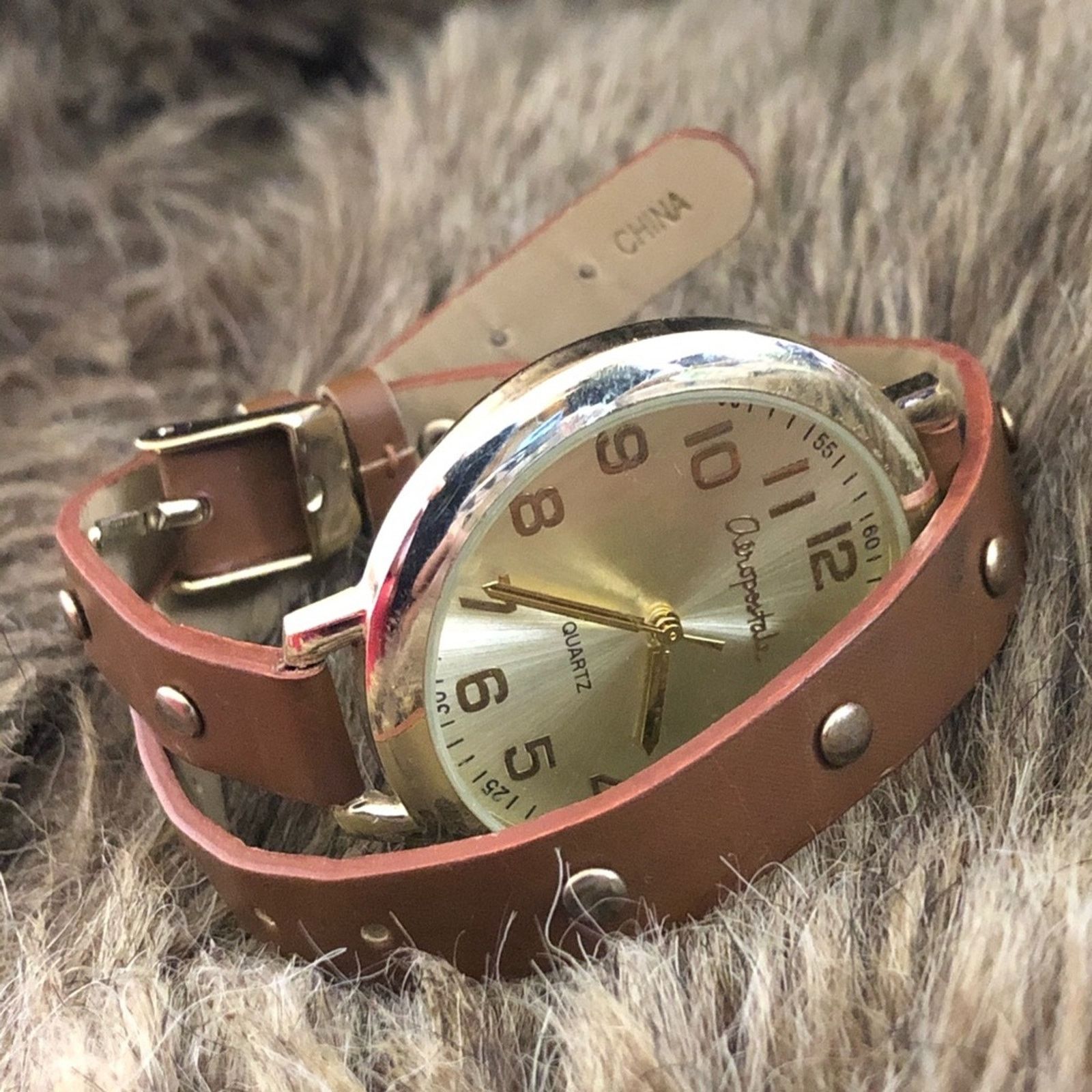 Aeropostale Ladies Aeropostale brown faux leather wrap watch Size ONE SIZE - 6 Thumbnail
