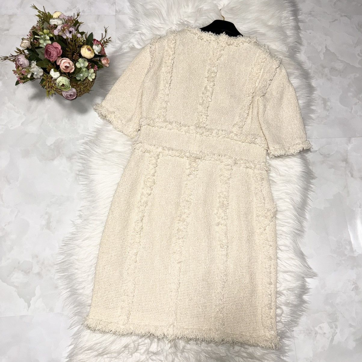 Chanel Genuine Chanel COCO Decoration Fringe Design Knit Dress 42 Size M / US 6-8 / IT 42-44 - 3 Thumbnail