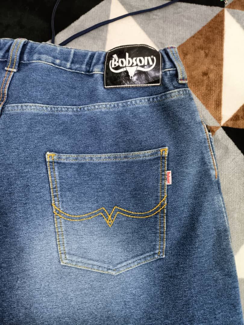 Japanese Brand Vintage Bobson Japan Baggy Denim Jogger Pant Size US 42 / EU 58 - 4 Thumbnail