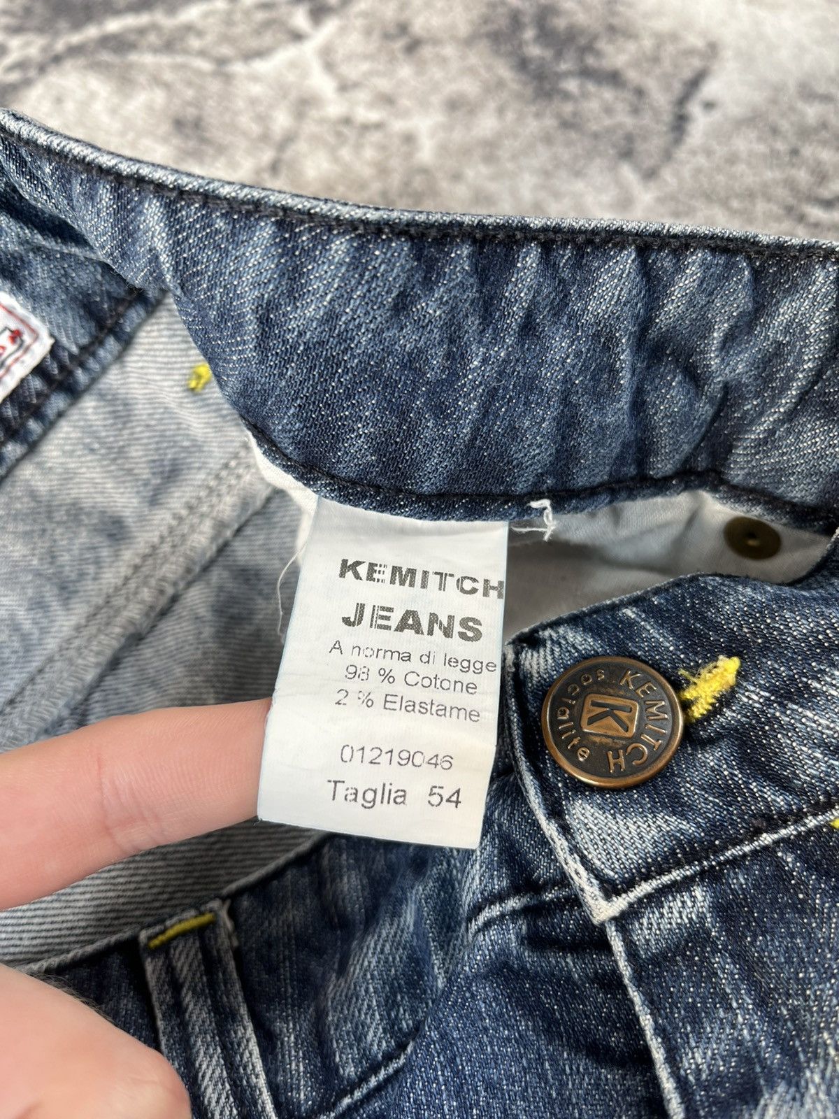 Other Kemitch Distressed Slim Biker Jeans Y2K Italy Size US 37 - 9 Thumbnail