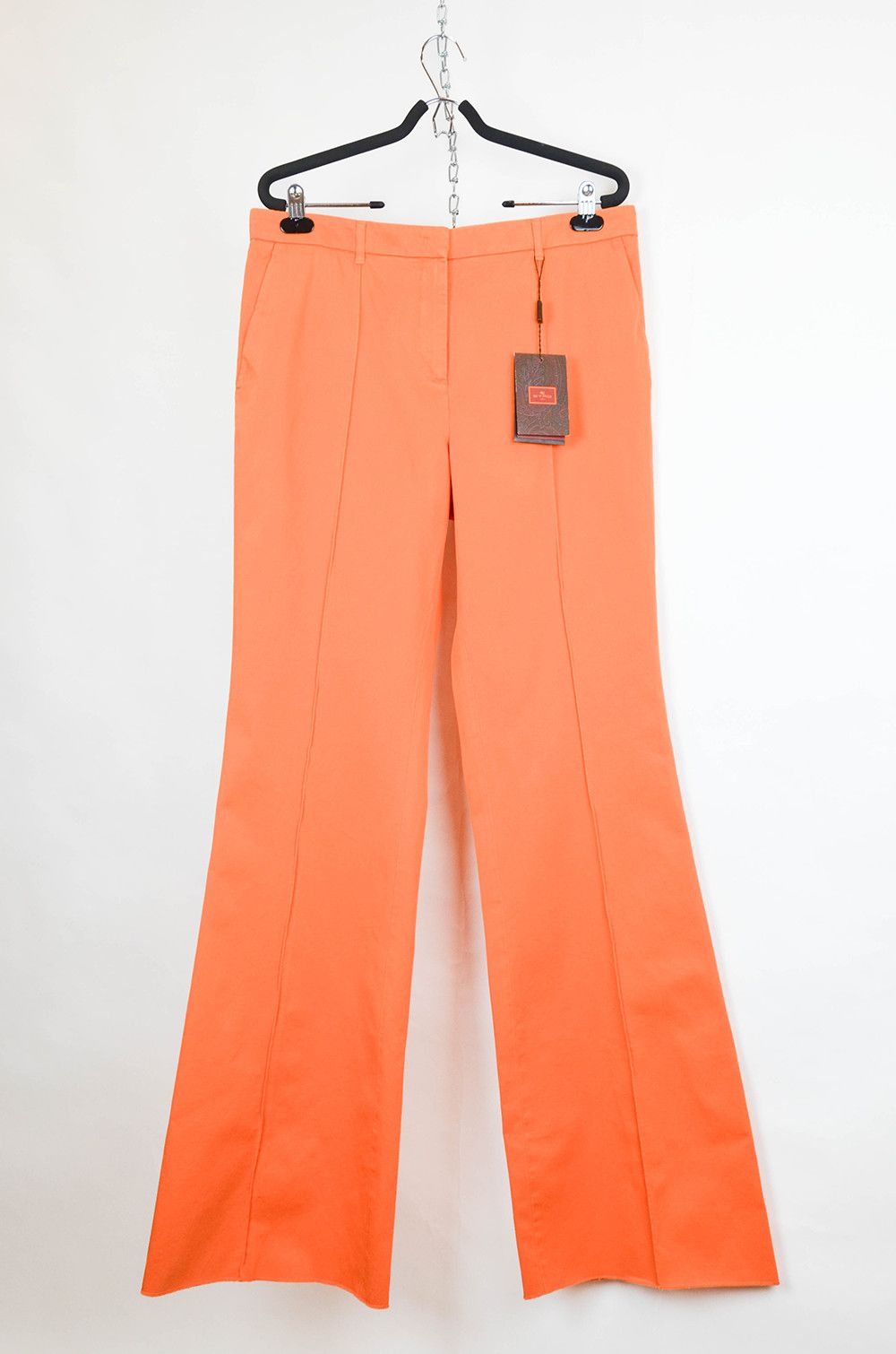 Etro ETRO “Pantalone Veronica” Flared Orange Pants – IT48 Size 34" / US 12 / IT 48 - 1 Thumbnail