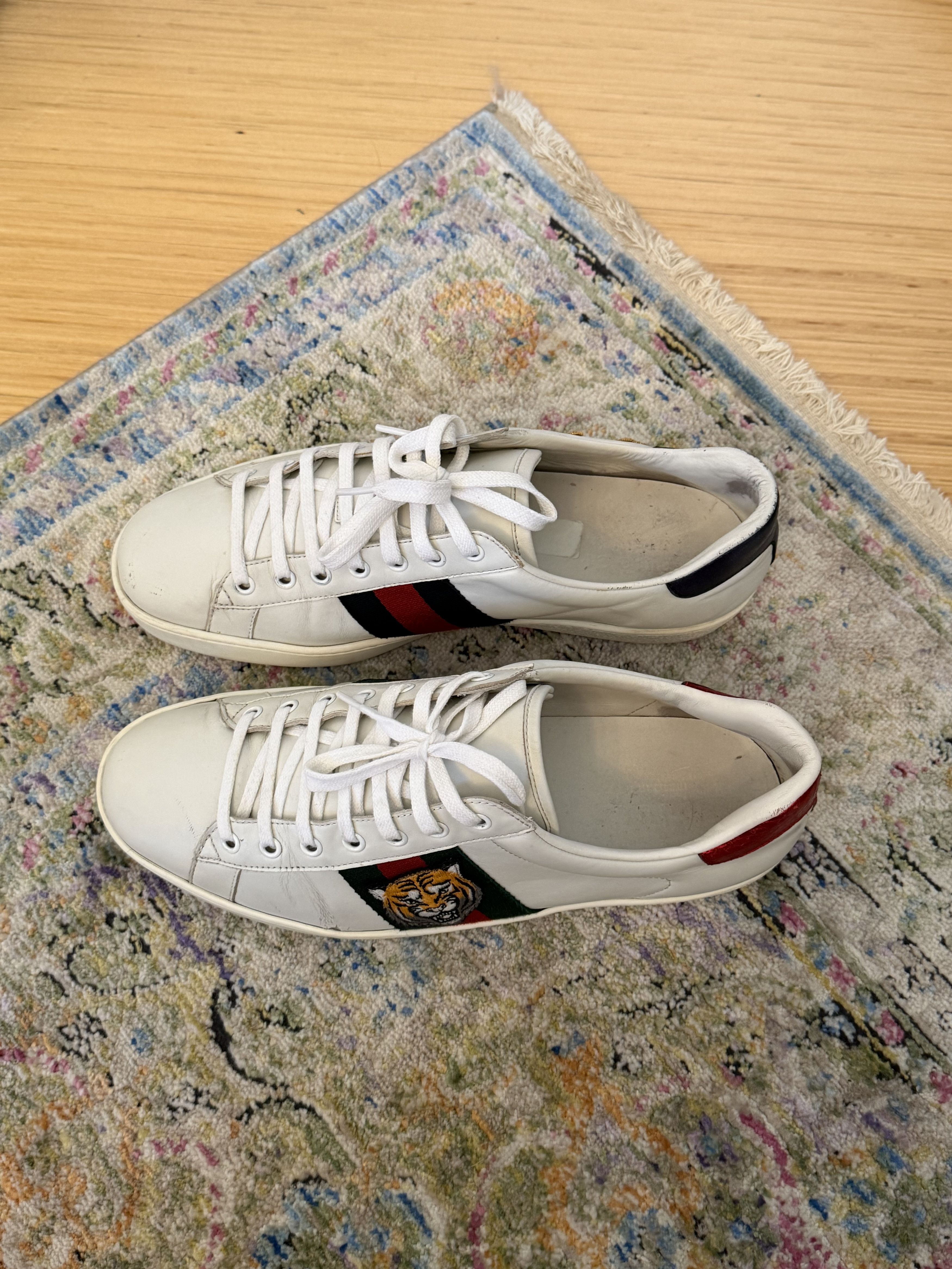 Gucci Gucci Ace Unpaired White Sneakers Size US 9.5 / EU 42-43 - 3 Thumbnail