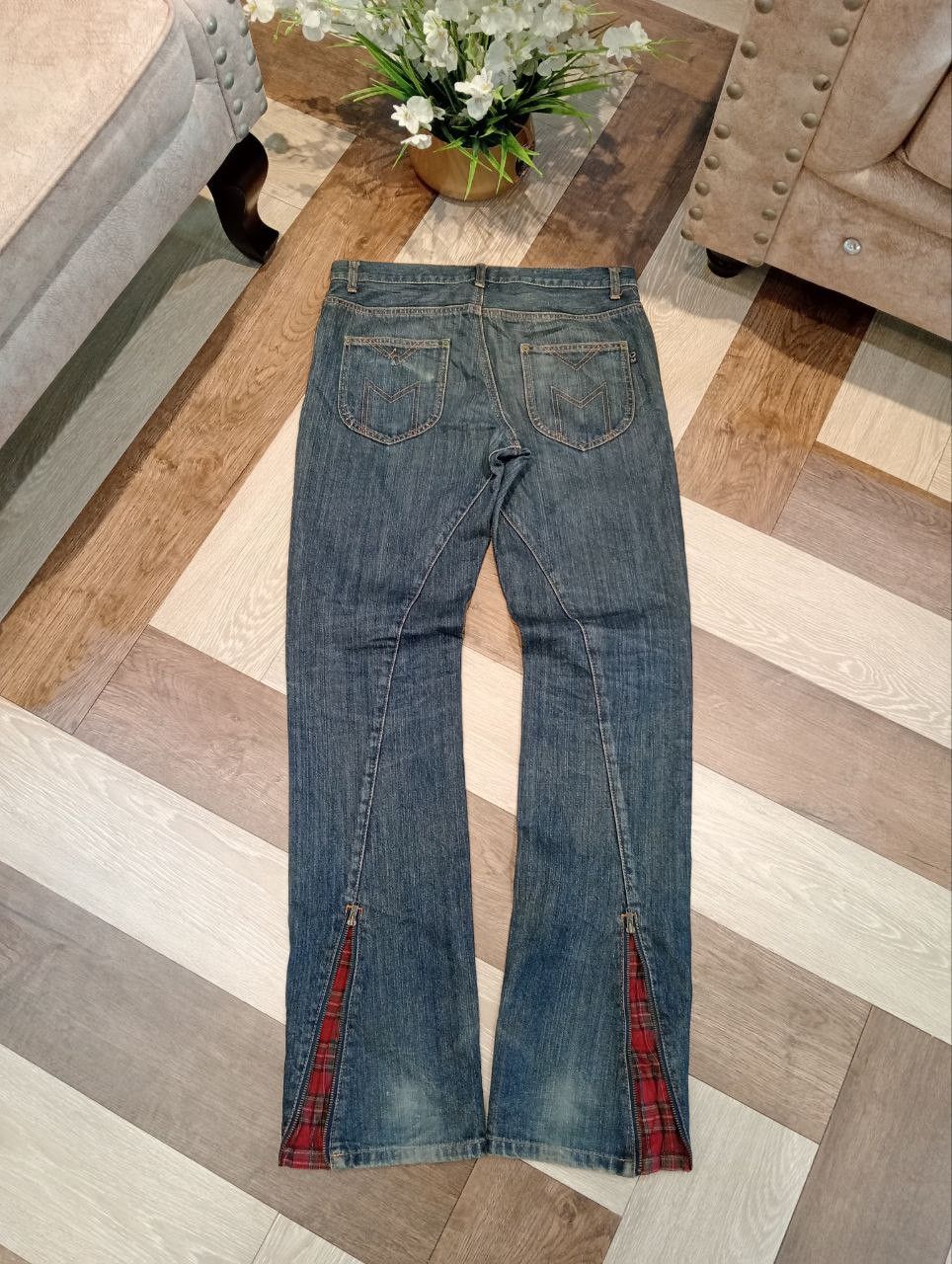 Morgan Homme MORGAN HOMME ANKLE ZIP BLUE DENIM JEANS Size US 32 / EU 48 - 9 Thumbnail