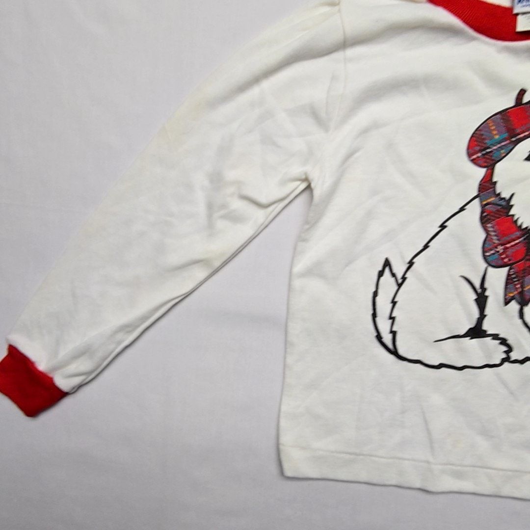 Vintage Vintage Dog Graphic Shirt Red Youth Kids White Large Tee 90s Size US L / EU 52-54 / 3 - 2 Thumbnail