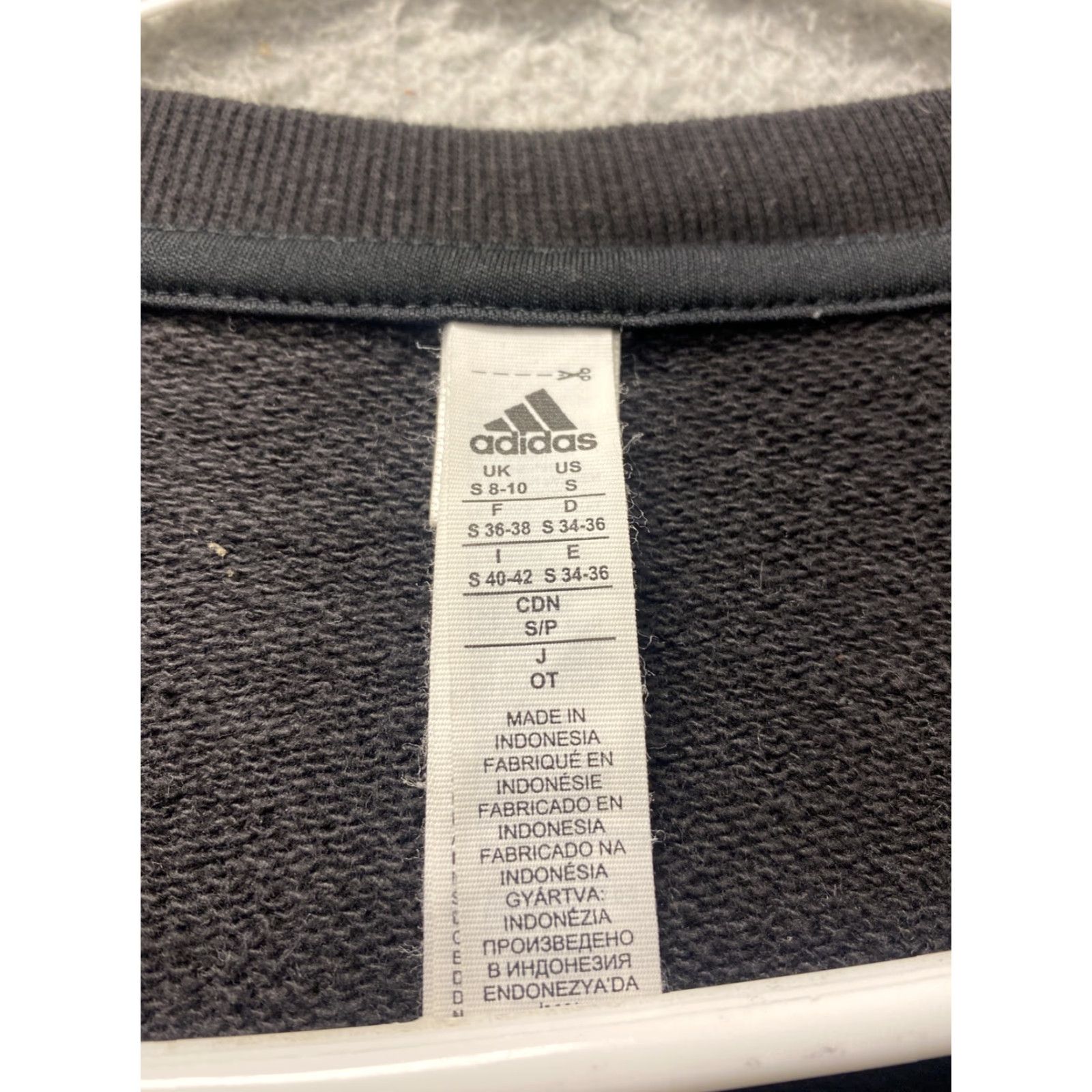 Adidas Adidas Sweater Women's S Black Pullover Crew Neck Sweatshirt Knit Raglan Sleeve Classic Logo Crew Neck Casual Knit Pullover 1069 Size S / US 4 / IT 40 - 4 Thumbnail