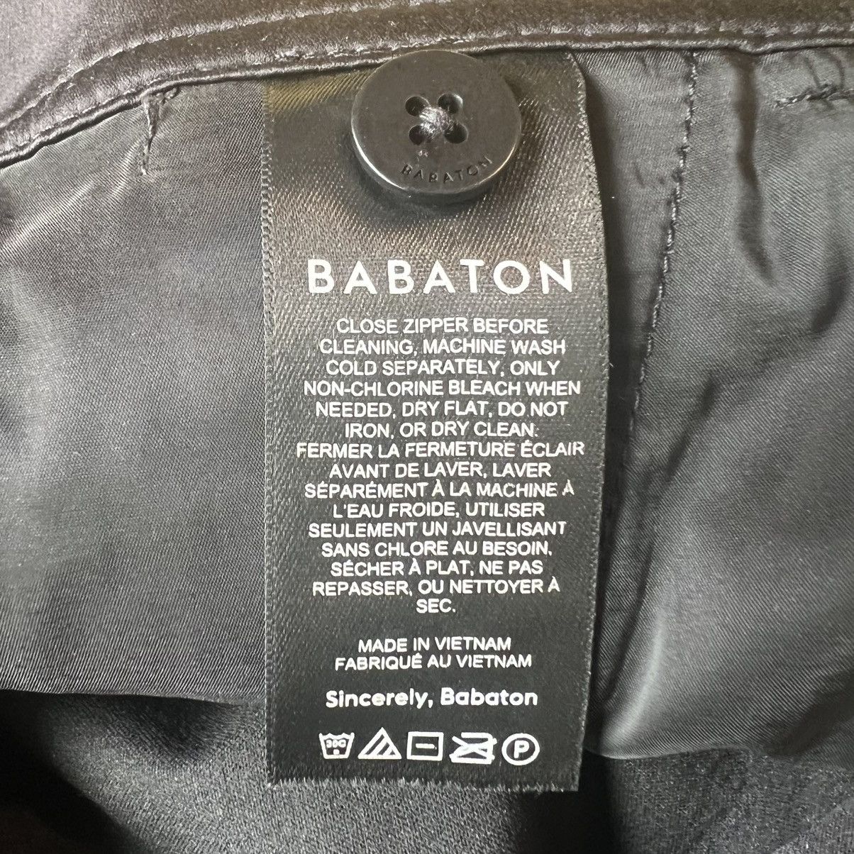 Aritzia Babaton Aritzia Black Vegan Leather Straight Leg Pants - 6 Size 28" / US 6 / IT 42 - 4 Thumbnail