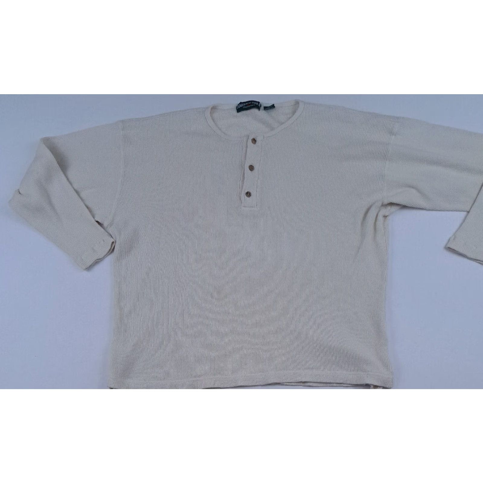 American Eagle Outfitters VINTAGE American Eagle Outfitters 1/4 Button Thermal Shirt White 2XL Men Long Sleeve Button-Up Size US XXL / EU 58 / 5 - 2 Thumbnail