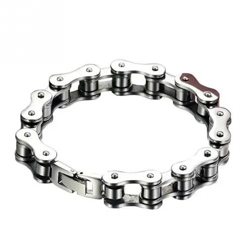Jewelry Biker Bicycle Motorcycle Chain Bracelet Size ONE SIZE - 1 Thumbnail