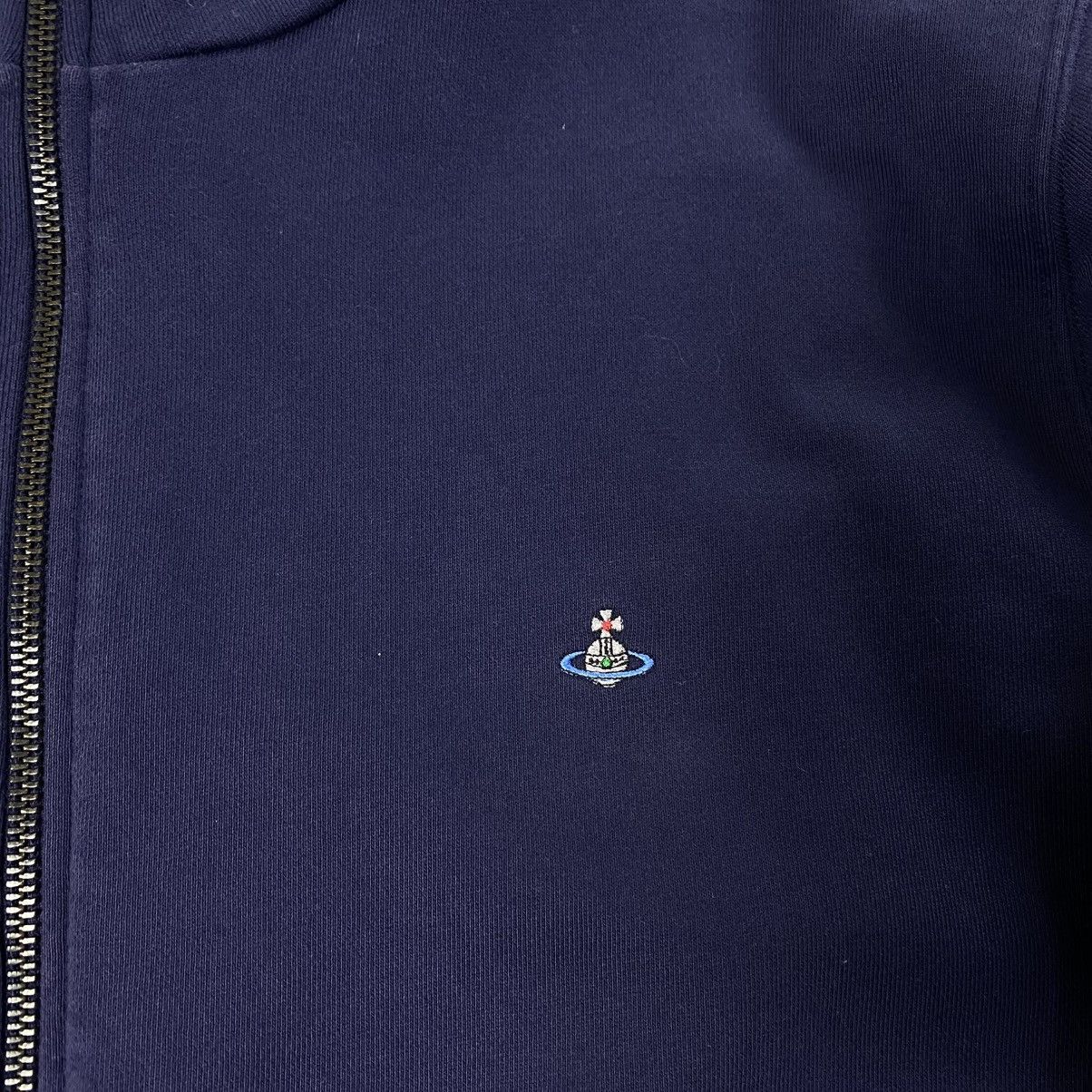 Vivienne Westwood Vintage Vivienne Westwood Zip Hoodie Orb Small Logo Size US XL / EU 56 / 4 - 4 Thumbnail