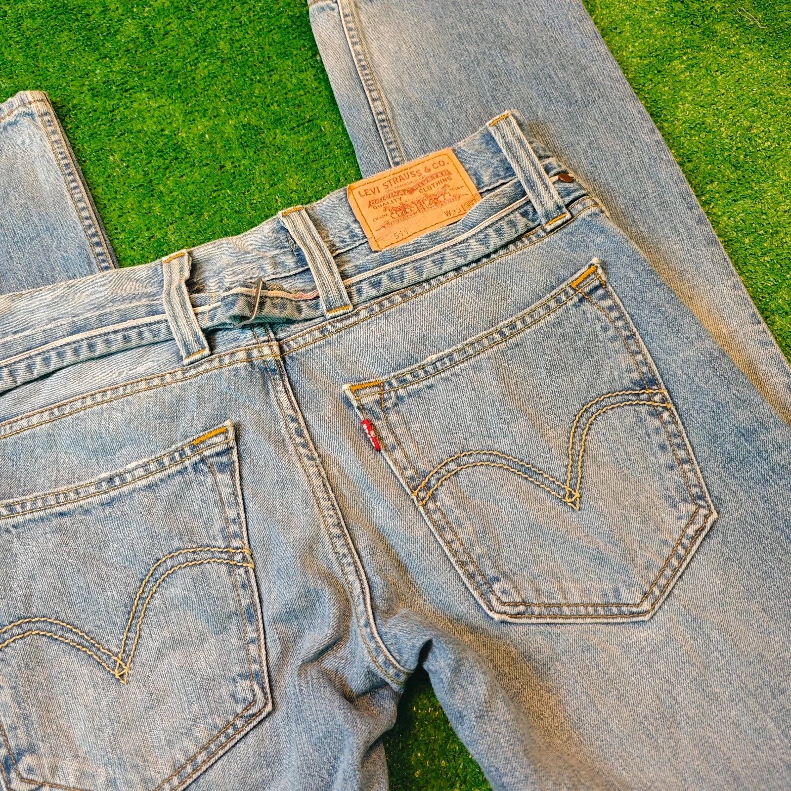 Levi's Levi's 511 Jeans Mens 33x32 blue Slim straight regular Size 33" - 4 Thumbnail