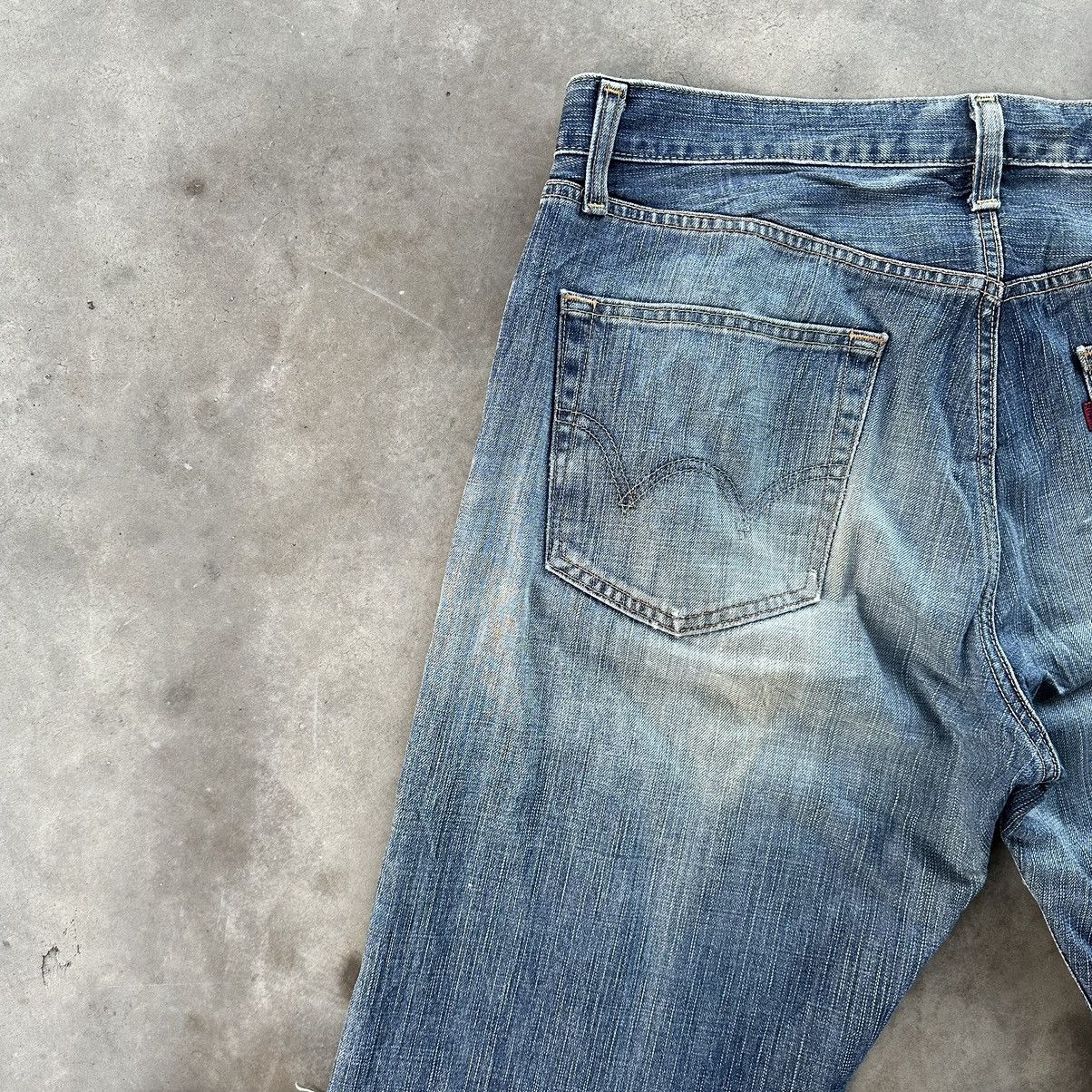Japanese Brand Vintage Edwin 503 Distressed Jean Faded Denim Pant W38 Size US 38 / EU 54 - 13 Thumbnail