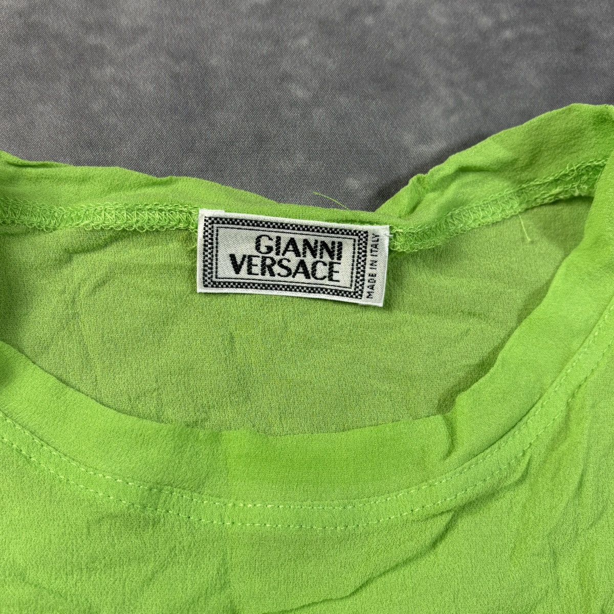 Versace × Vintage Vintage Gianni Versace Mesh Longsleeve Sheer Brat Viscose Size US S / EU 44-46 / 1 - 2 Thumbnail