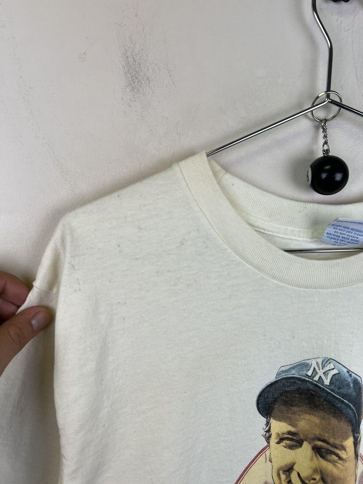 Vintage Vintage New York Yankees Lou Gehrig Creme Iron Horse 80s Size US XL / EU 56 / 4 - 6 Thumbnail