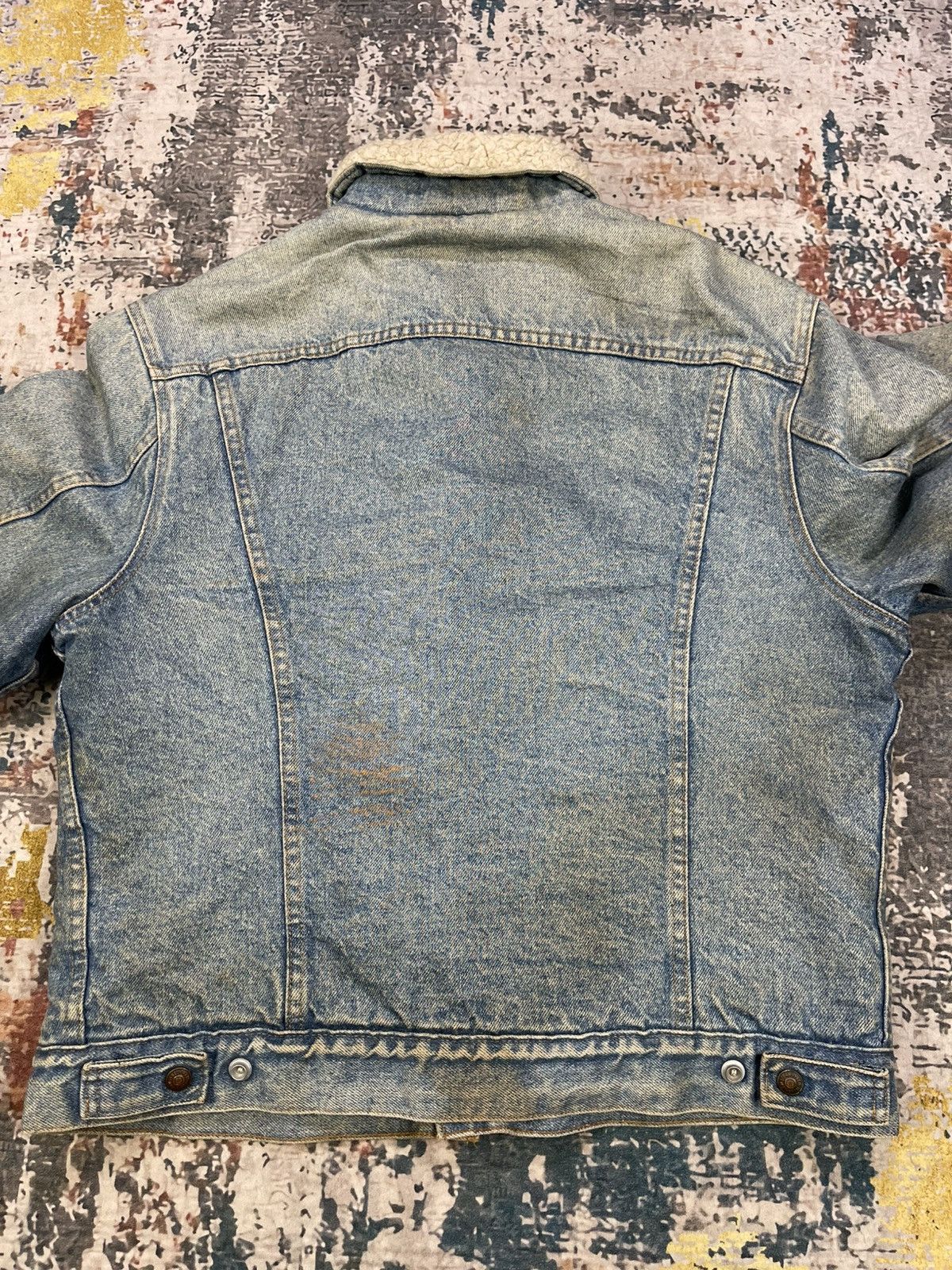 Levi's Vtg 70s Levis Sherpa Trucker Jacket Size US L / EU 52-54 / 3 - 2 Thumbnail