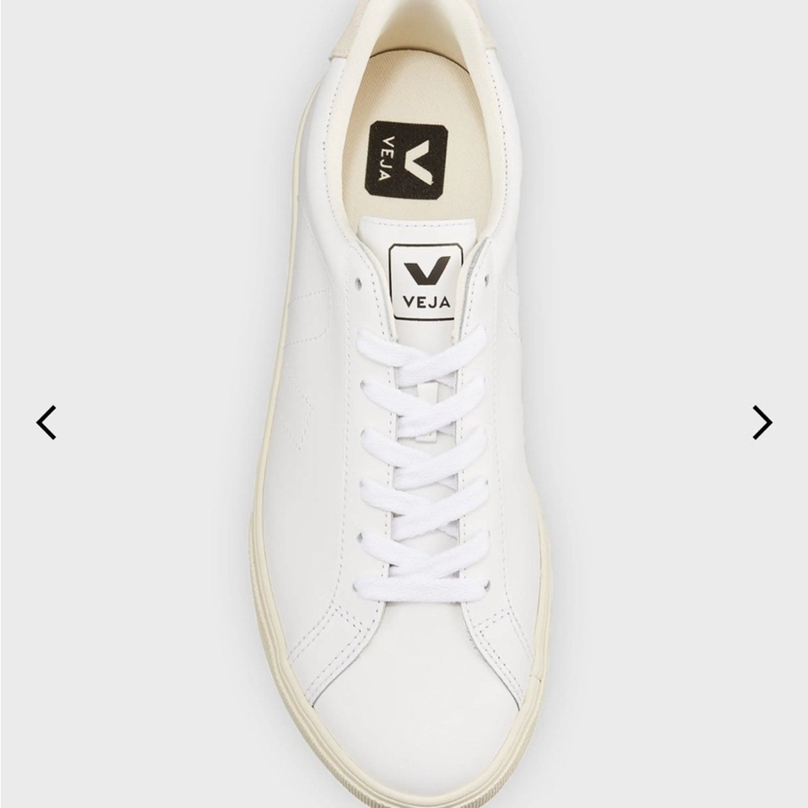 Veja Veja 8 Esplar Leather Logo Sneakers in White Size US 8 / IT 38 - 2 Thumbnail