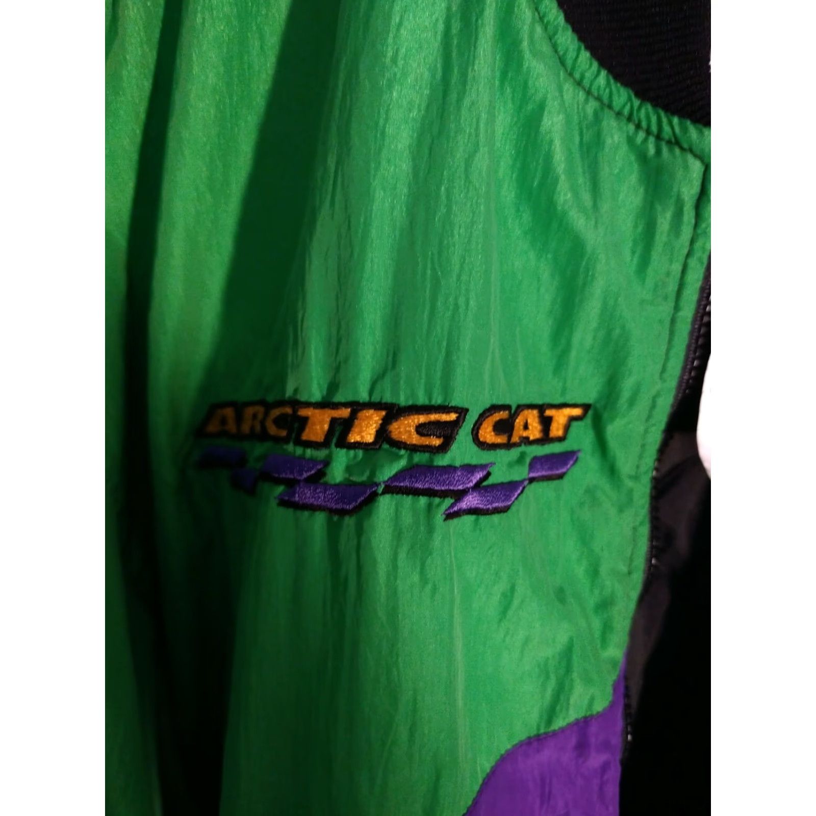 Vintage VINTAGE Arctic Cat Winter Bubble Windbreaker Jacket Made In Canada Size L 80s Size US L / EU 52-54 / 3 - 3 Thumbnail
