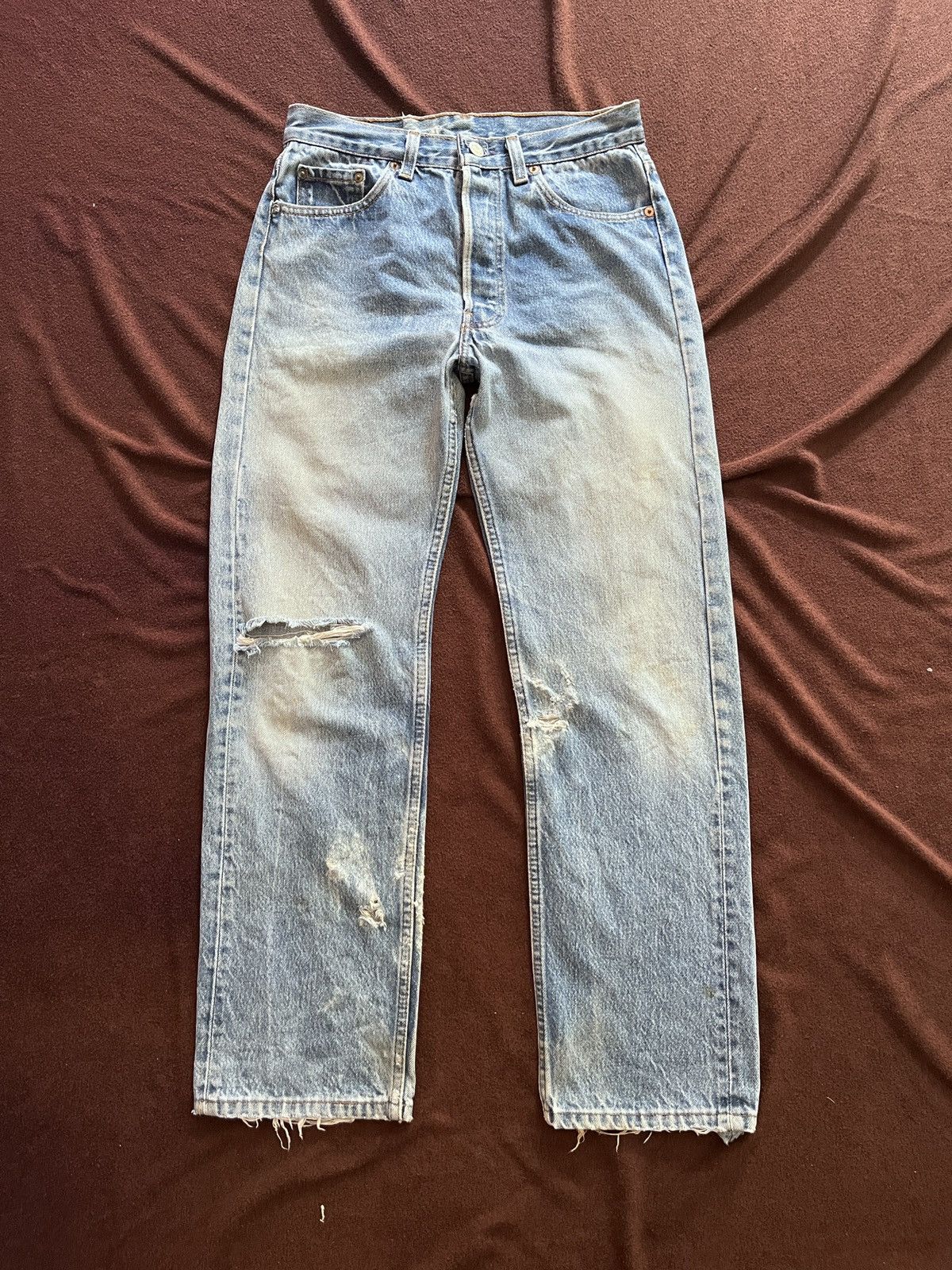 Levi's Vintage Clothing VINTAGE 501 LEVIS DENIM DISTRESSED Size US 29 - 2 Thumbnail